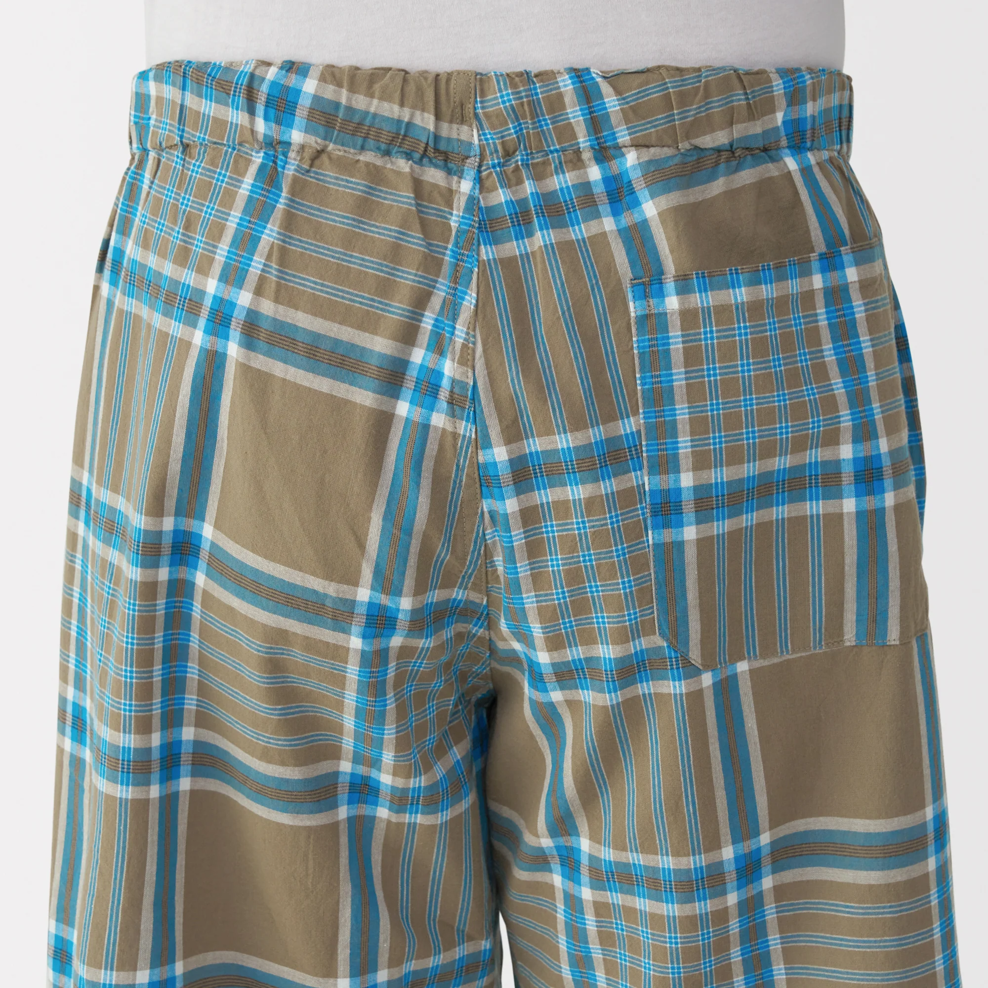 Men's Madras Check Button Easy Shorts - Image 35