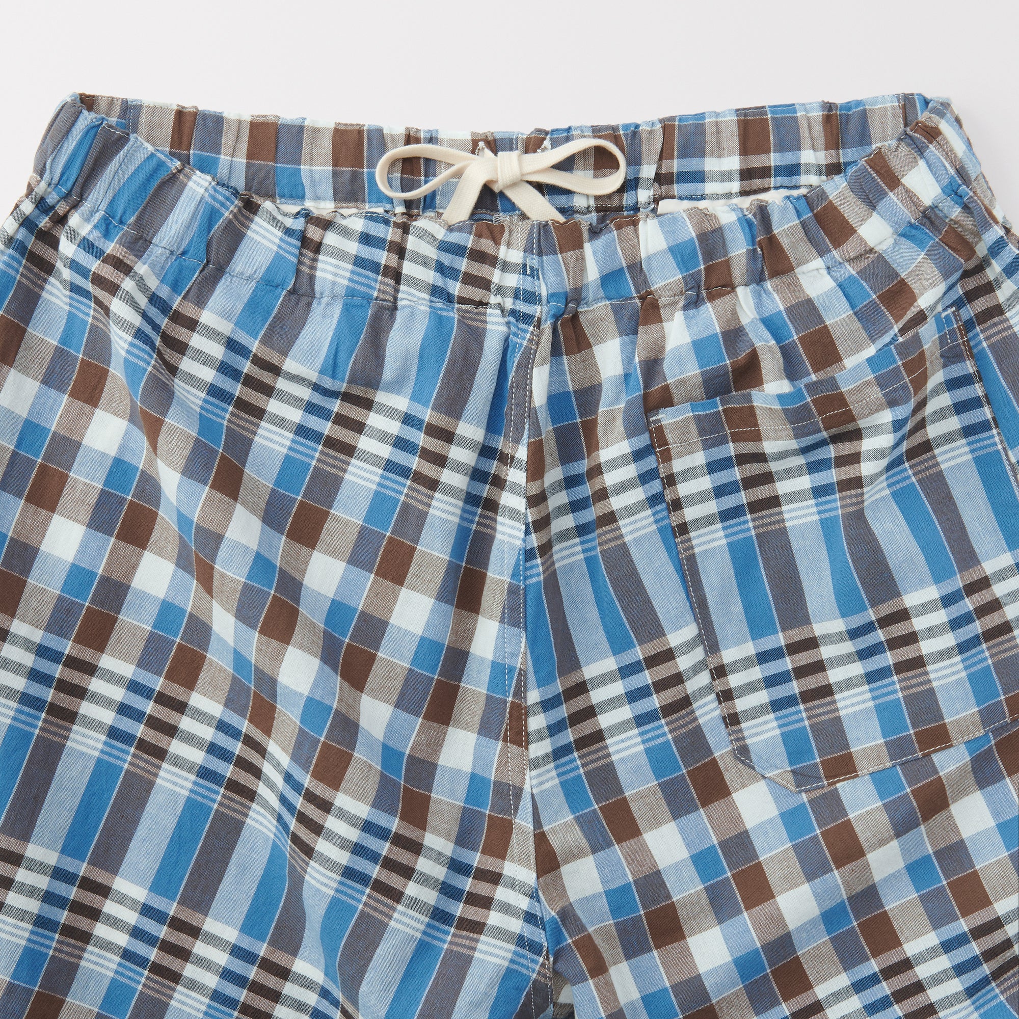 Men's Madras Check Button Easy Shorts - Image 9