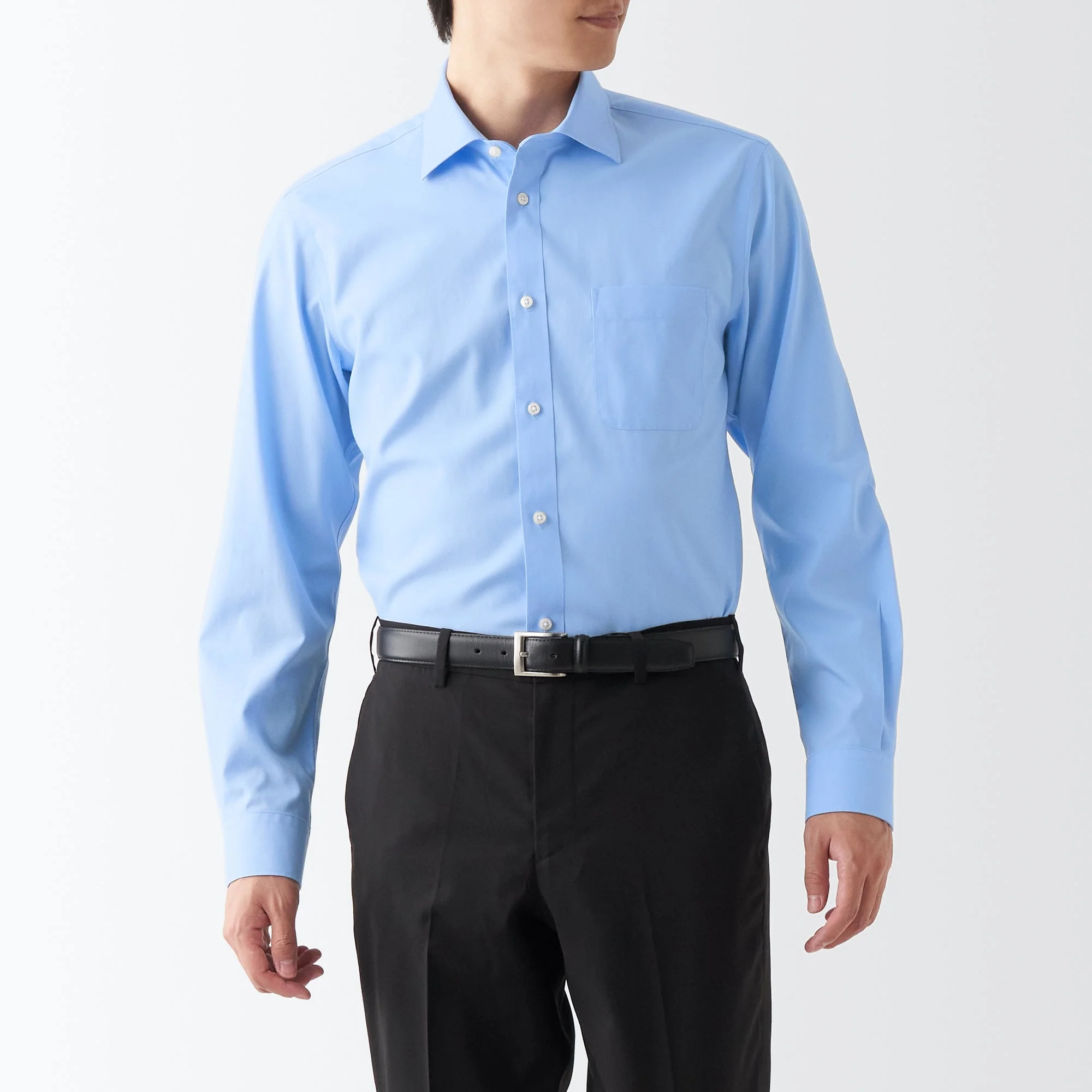 Men's Non-Iron Semi Wide Collar Shirt - Image 10