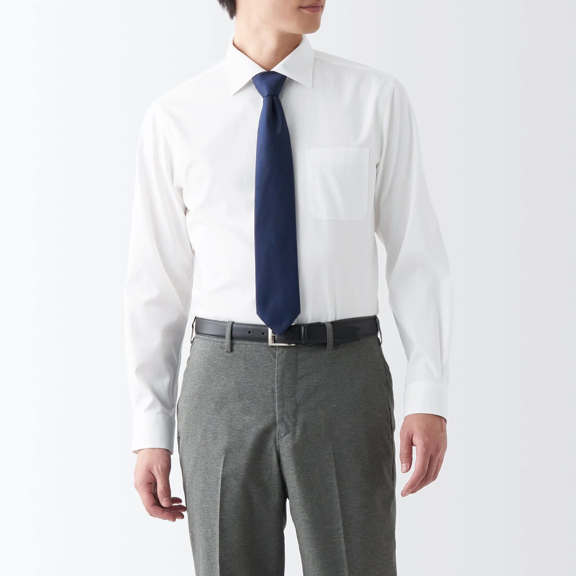 Men's Non-Iron Semi Wide Collar Shirt - Image 32