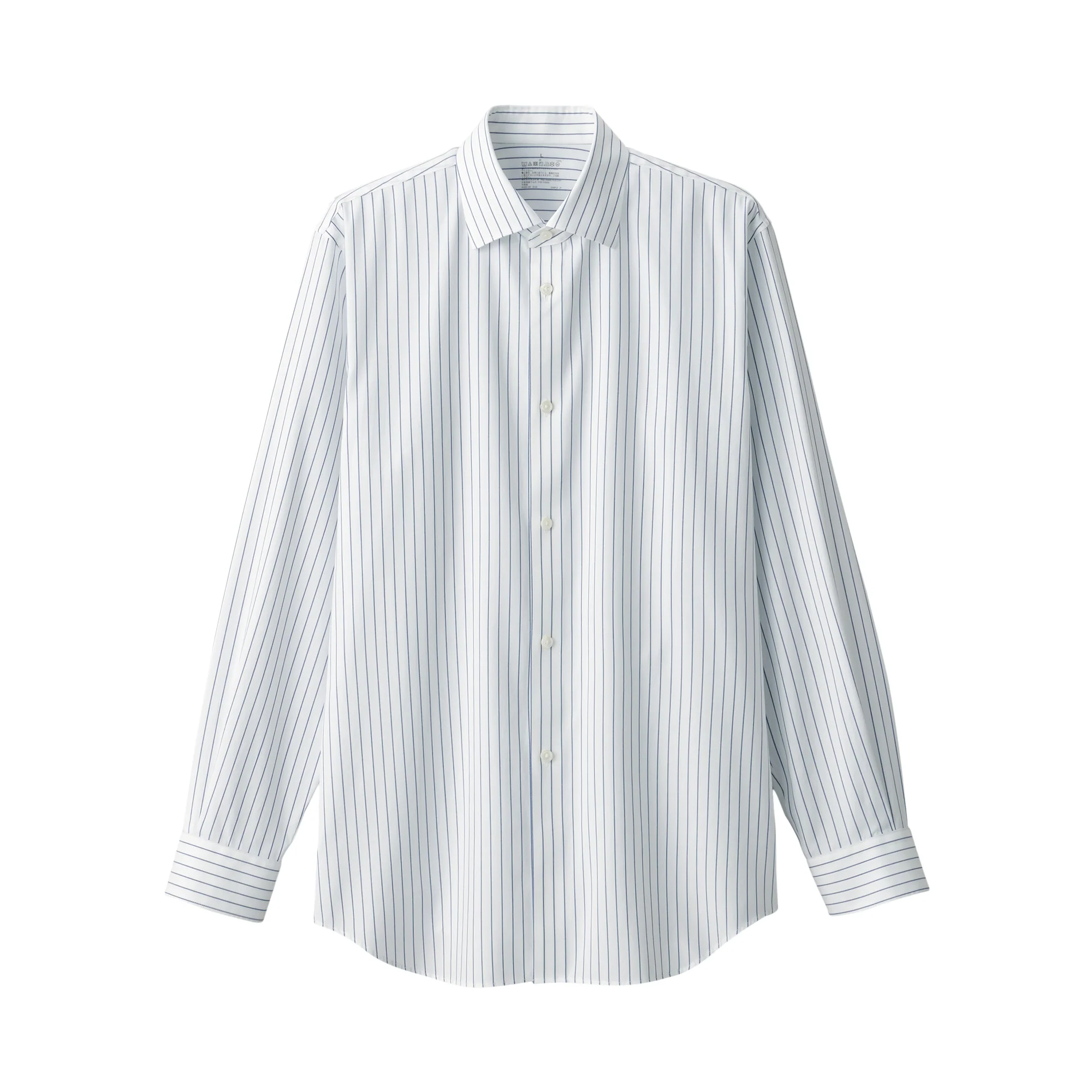 Men's Non-Iron Semi Wide Collar Striped Shirt - Image 10