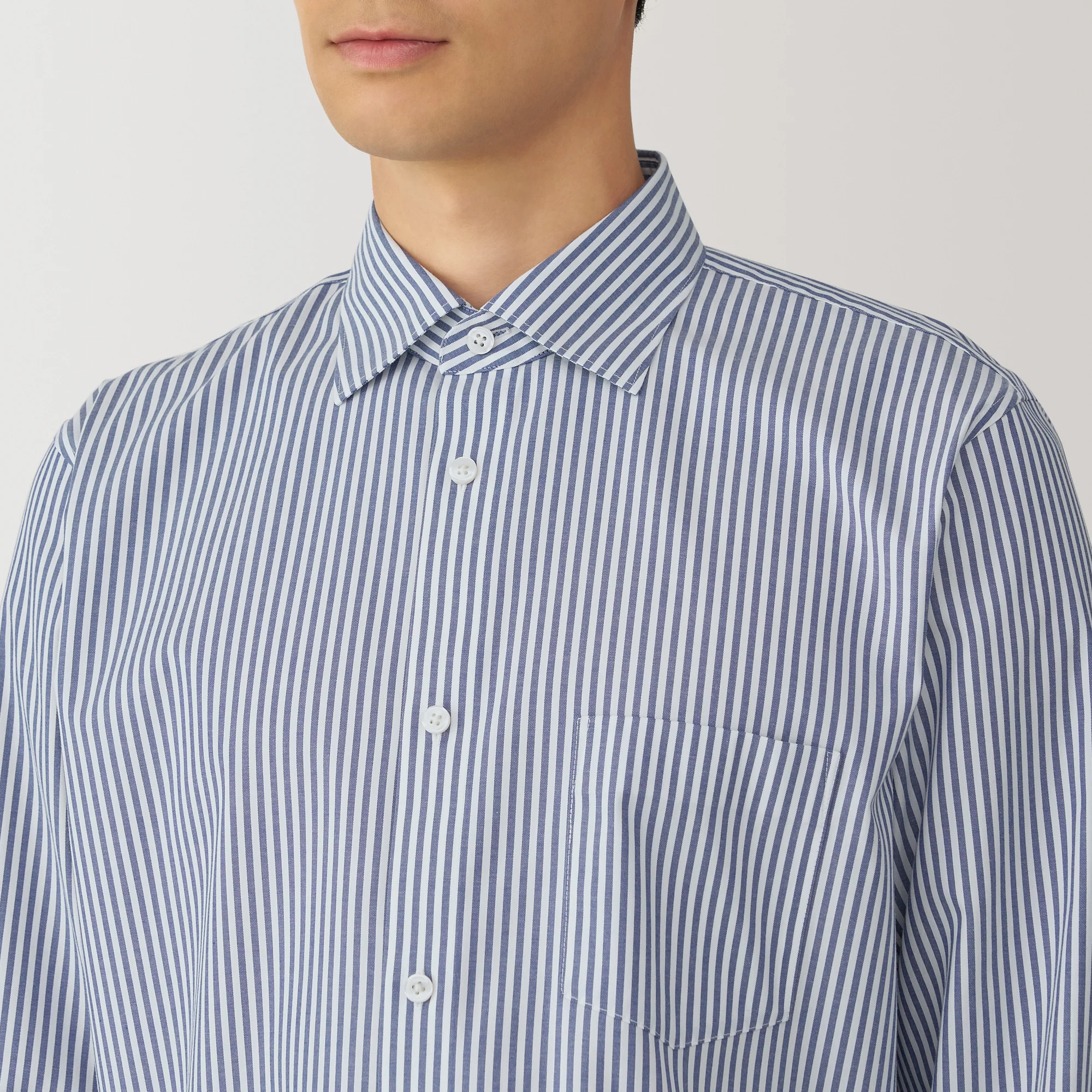 Men's Non-Iron Semi Wide Collar Shirt - Image 23