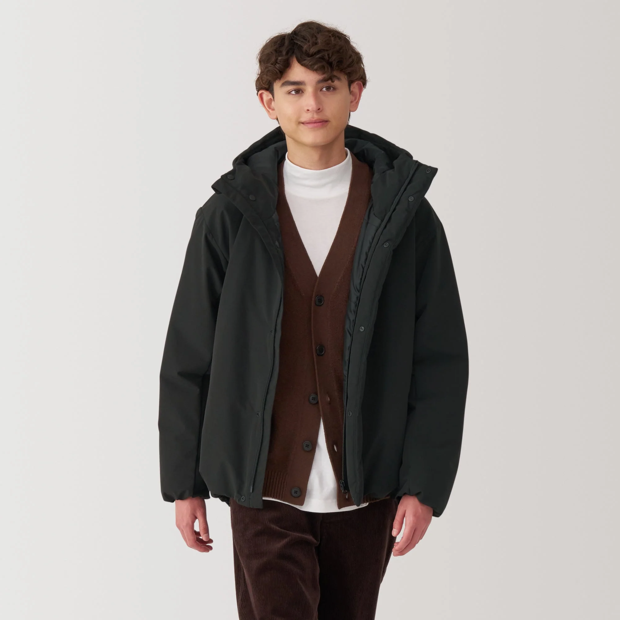 Men's Padded Hooded Jacket - Image 23