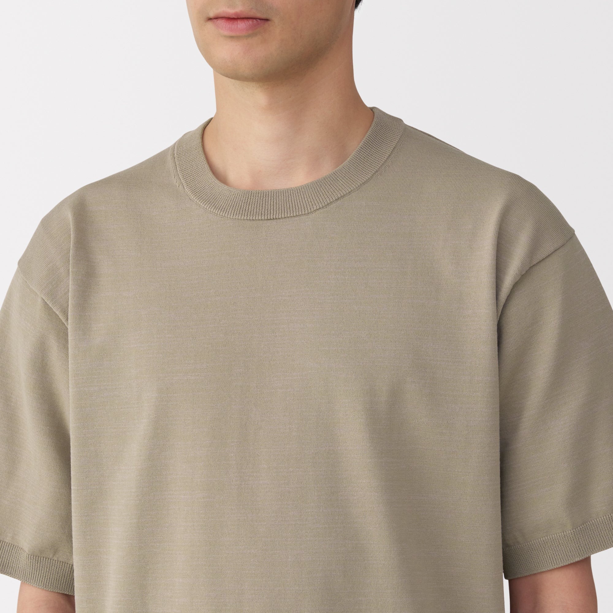 Men's Quick Dry Crew Neck Short Sleeve Knit T-Shirt - Image 7