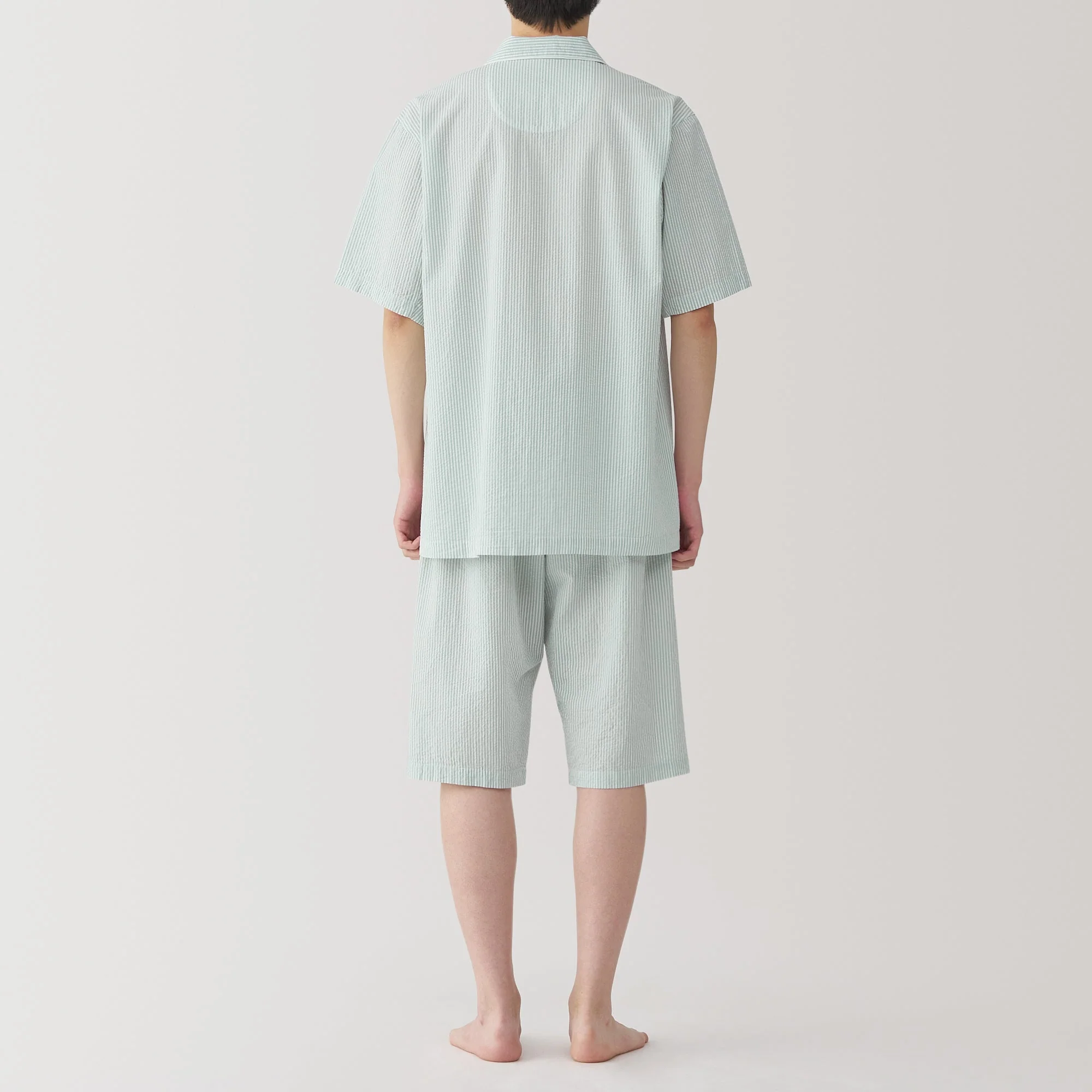 Men's Side Seamless Seersucker Pajamas - Image 17