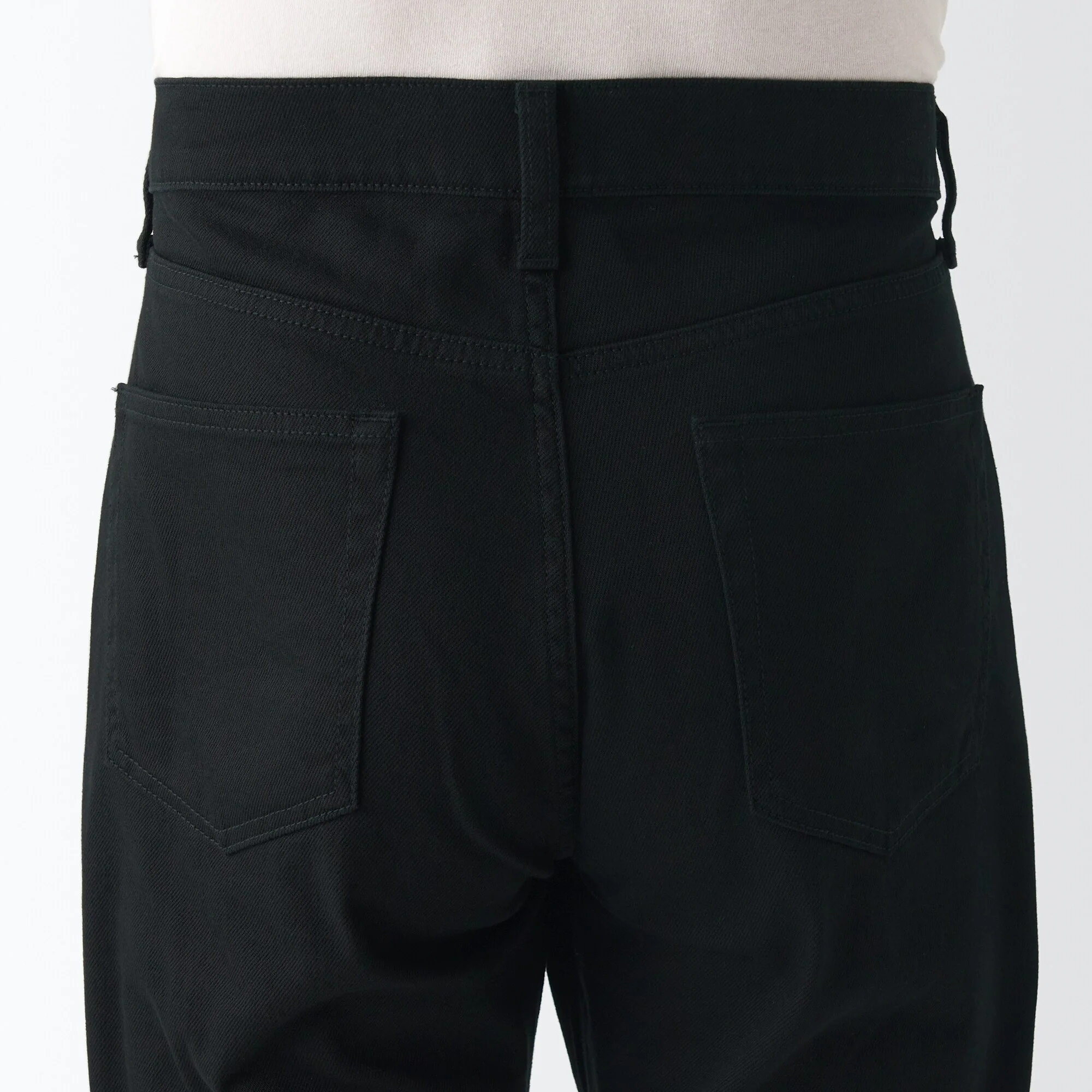 Men's Stretch Denim Slim Pants Black (L 32inch / 82cm) - Image 8