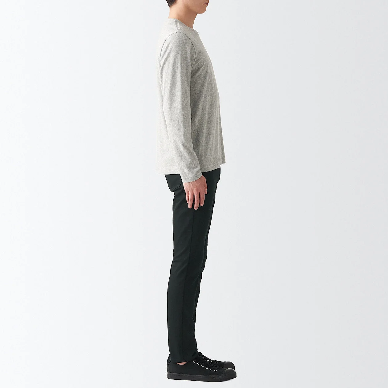 Men's Super Stretch Denim Skinny Pants Black (L 30inch / 76cm) - Image 5