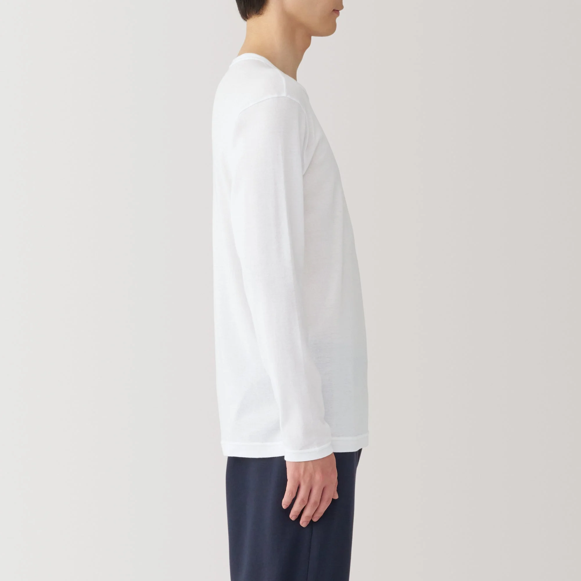 Men's Warm Cotton Crew Neck Long Sleeve T-Shirt - Image 12
