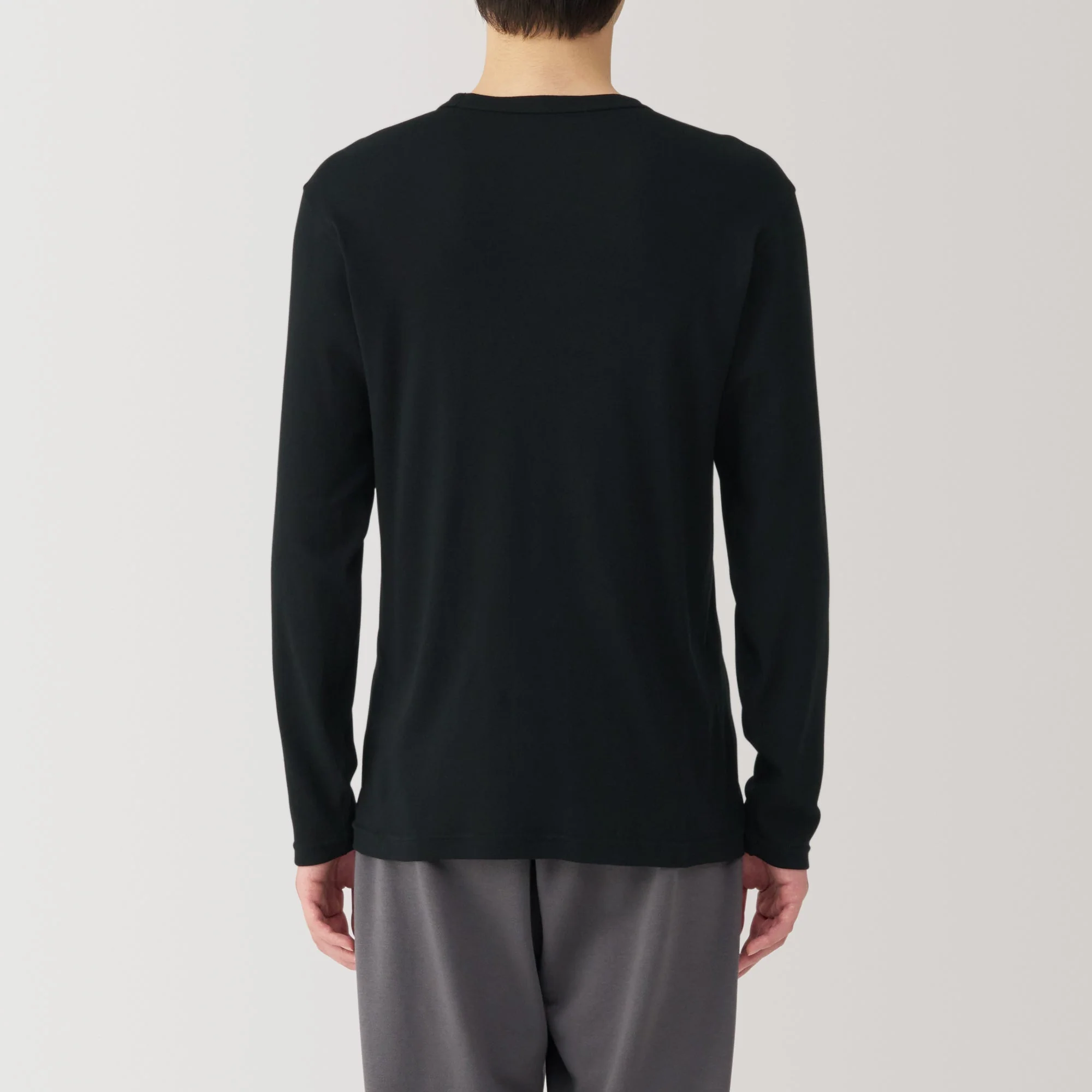 Men's Warm Cotton Crew Neck Long Sleeve T-Shirt - Image 6