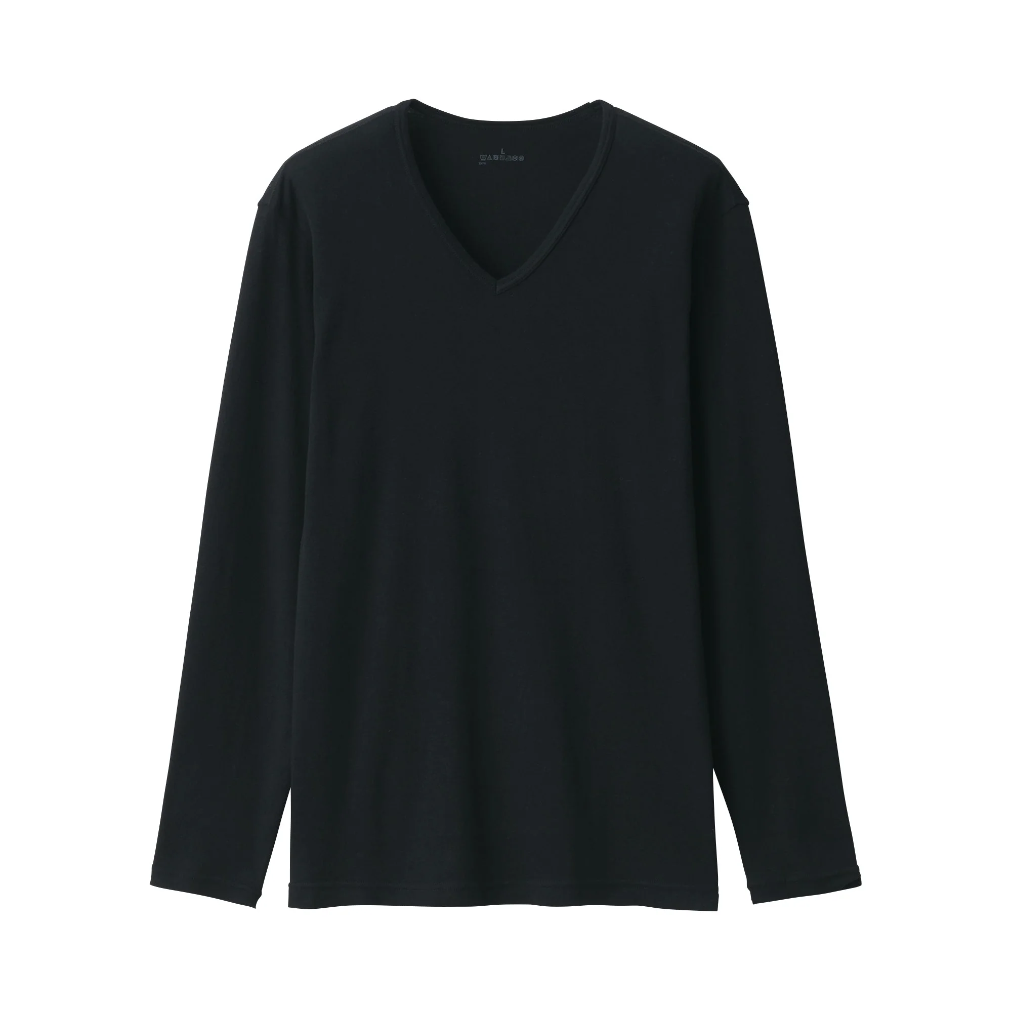 Men's Warm Cotton V-Neck Long Sleeve T-Shirt - Image 16