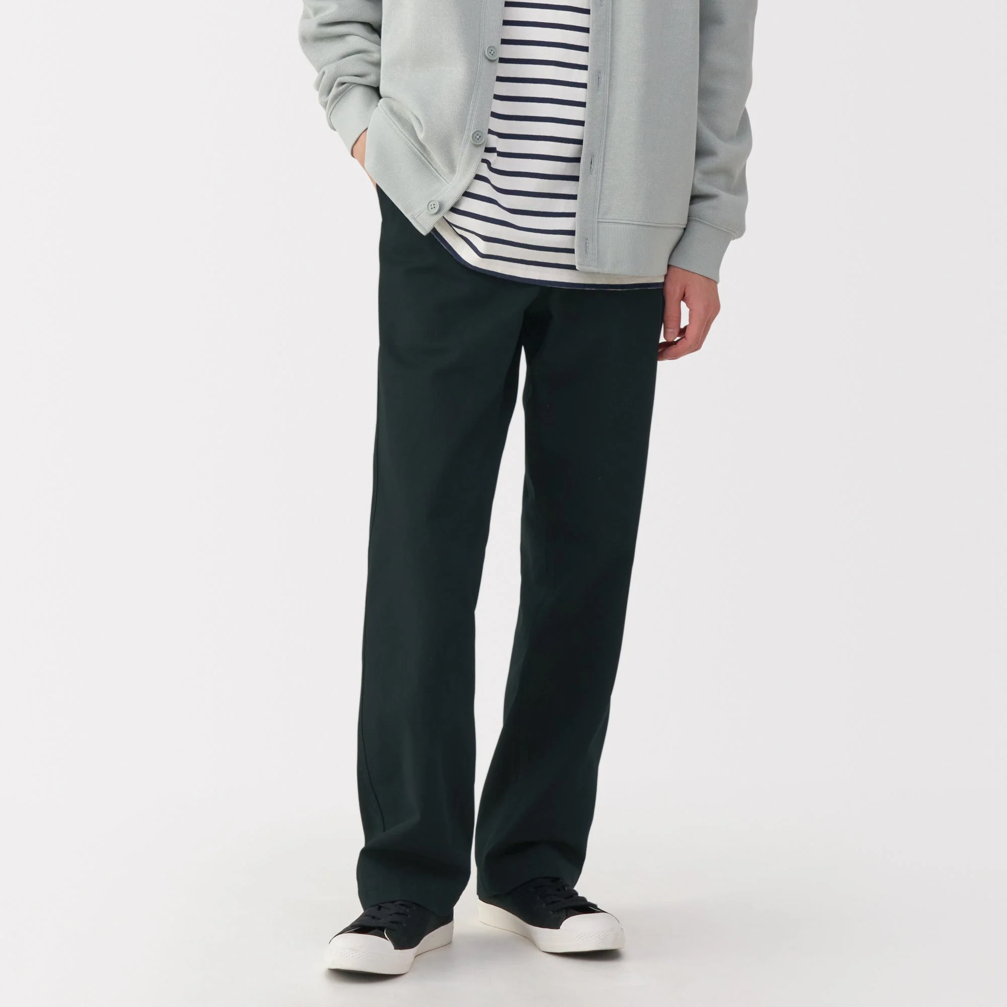 Men's Washed Chino Wide Pants - Image 11