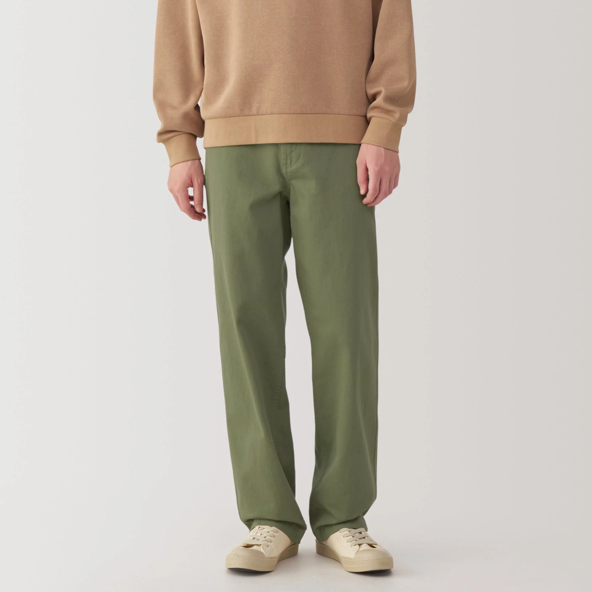 Men's Washed Chino Wide Pants - Image 3