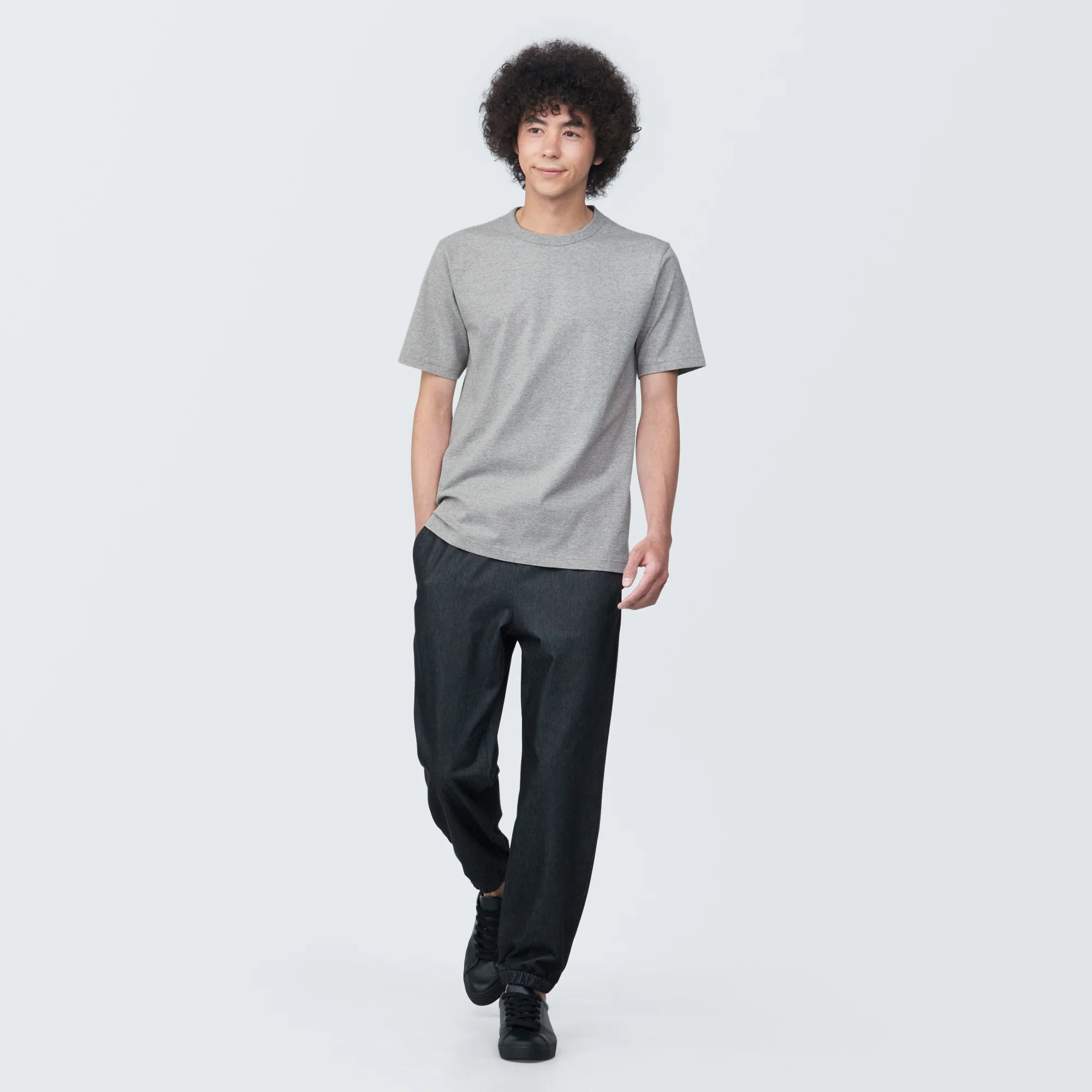 Men's Washed Heavy Weight Crew Neck Short Sleeve T-Shirt - Image 11