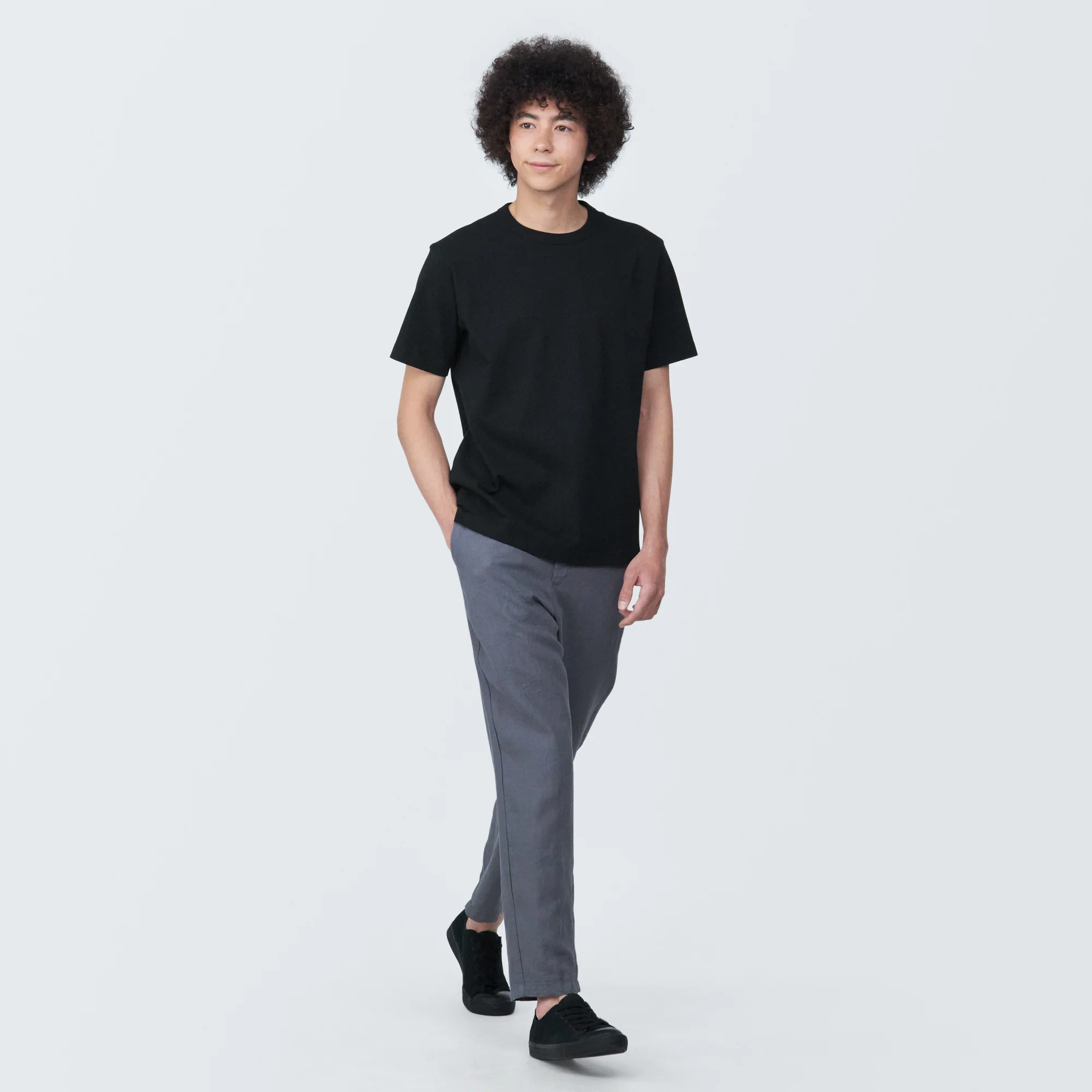 Men's Washed Heavy Weight Crew Neck Short Sleeve T-Shirt - Image 25