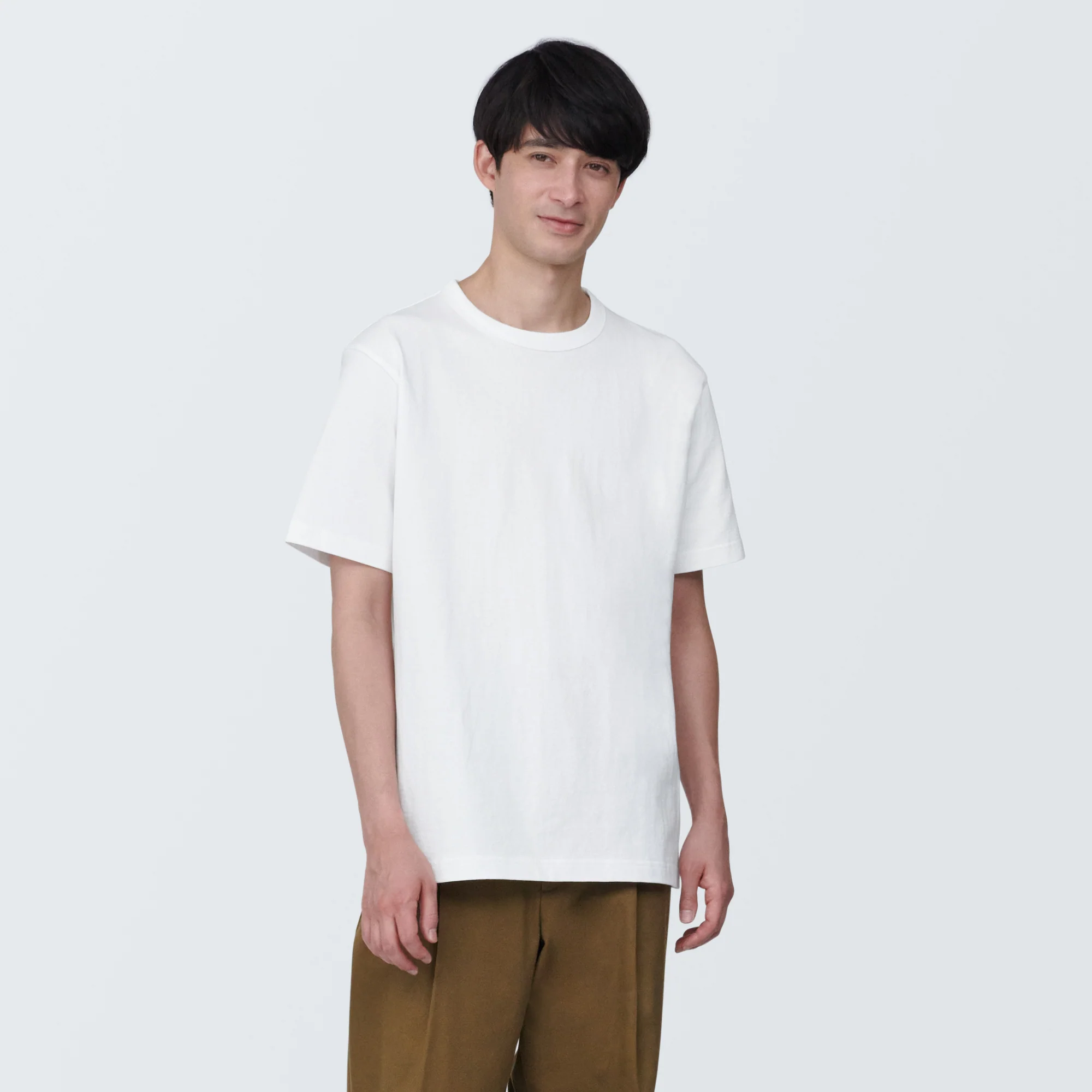 Men's Washed Heavy Weight Crew Neck Short Sleeve T-Shirt - Image 31
