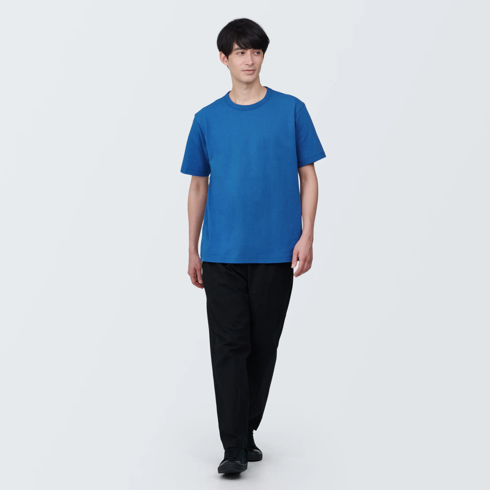 Men's Washed Heavy Weight Crew Neck Short Sleeve T-Shirt - Image 4