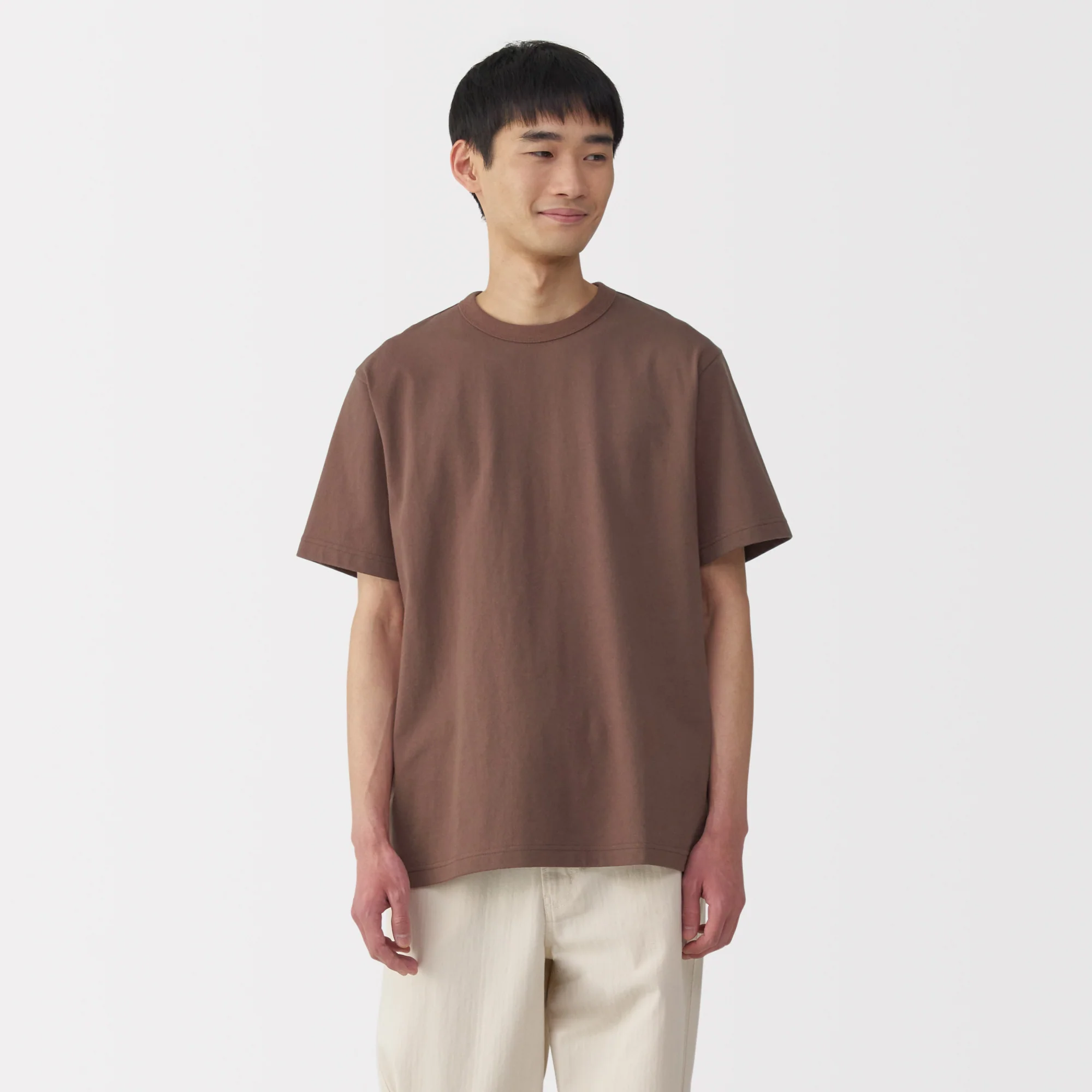 Men's Washed Heavyweight Crewneck T-Shirt - Image 45