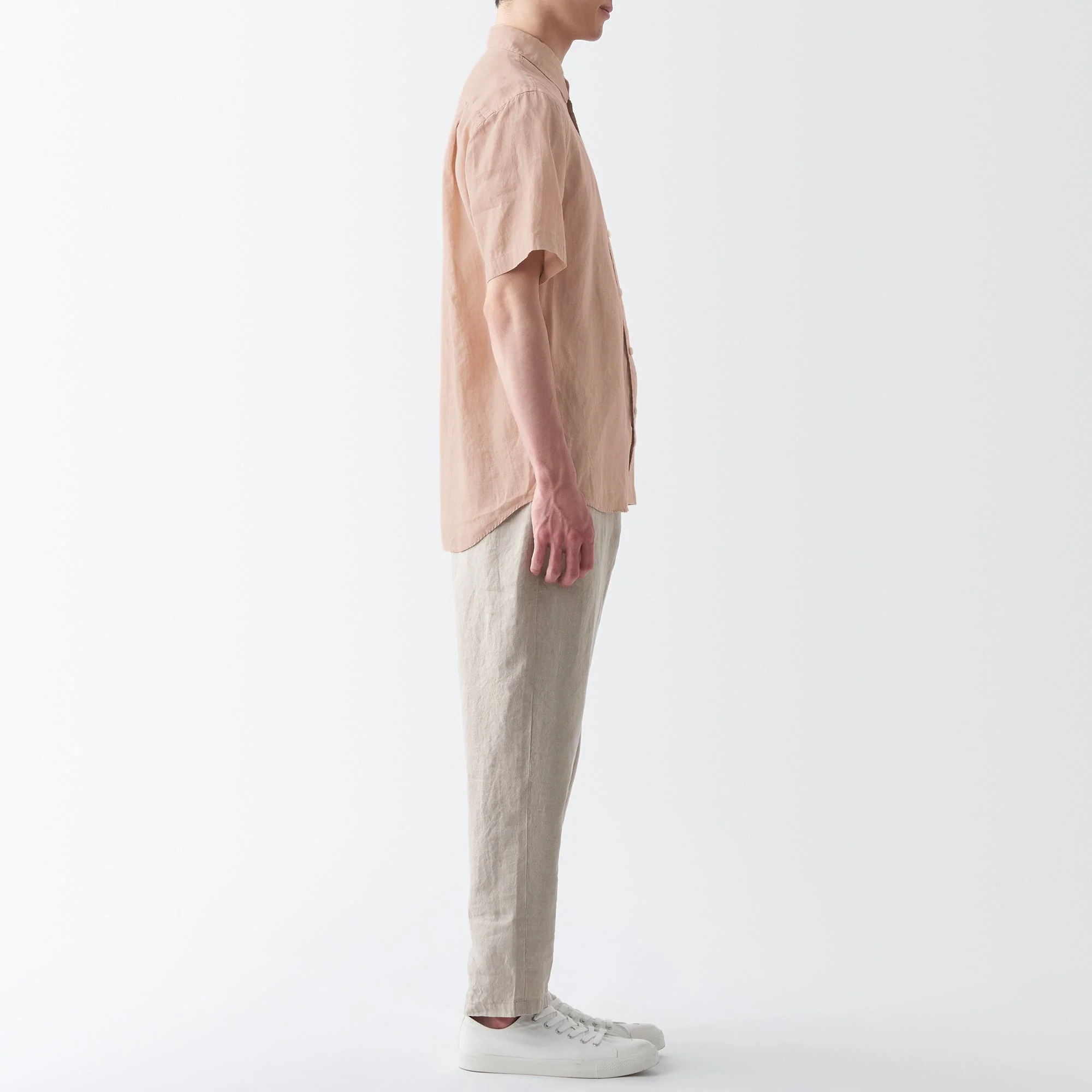 Men's Washed Hemp Short Sleeve Shirt - Image 20