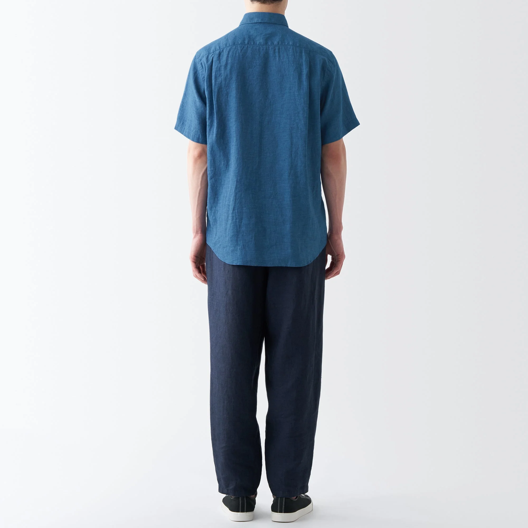 Men's Washed Hemp Short Sleeve Shirt - Image 29