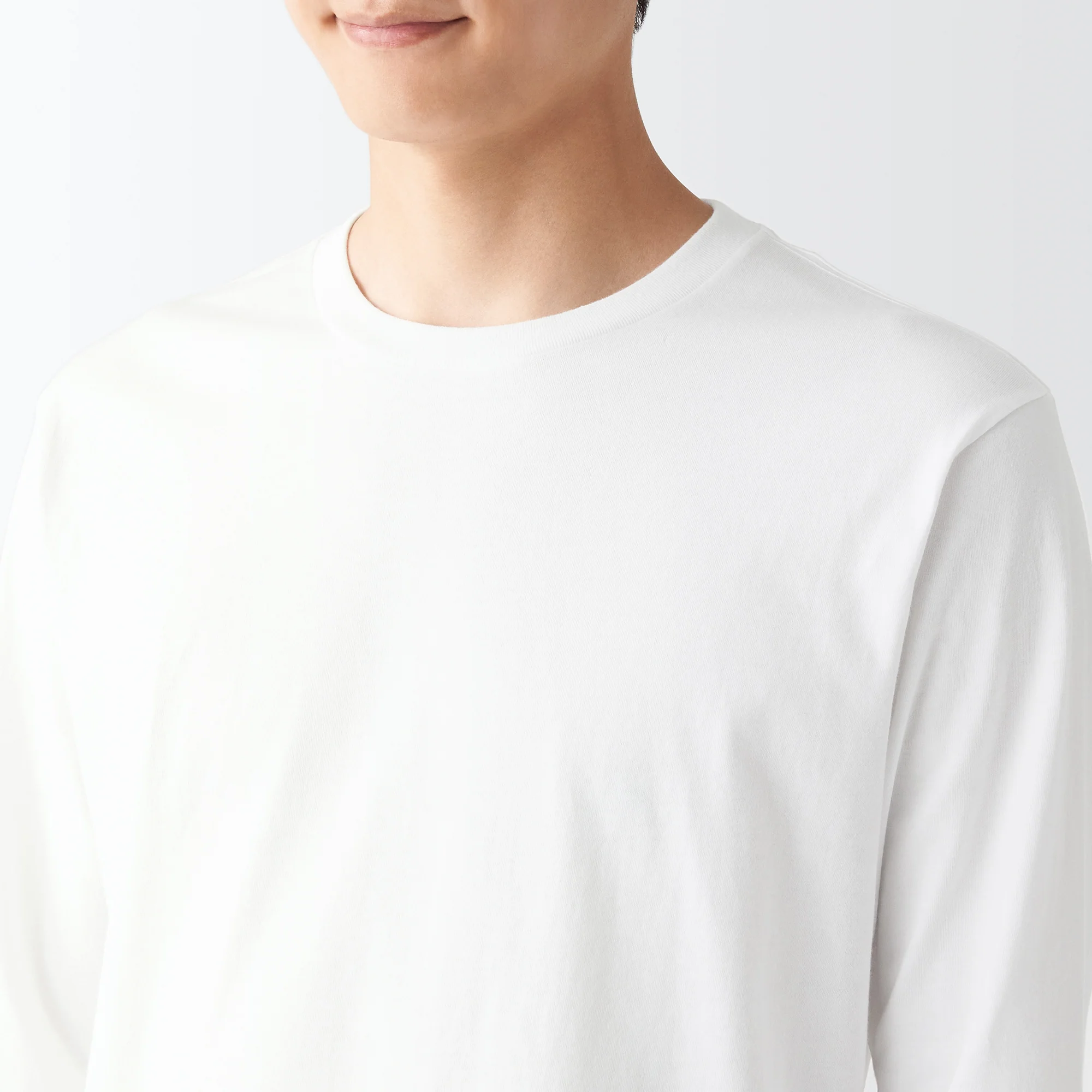 Men's Washed Jersey Long Sleeves Crew Neck T-Shirt - Image 15