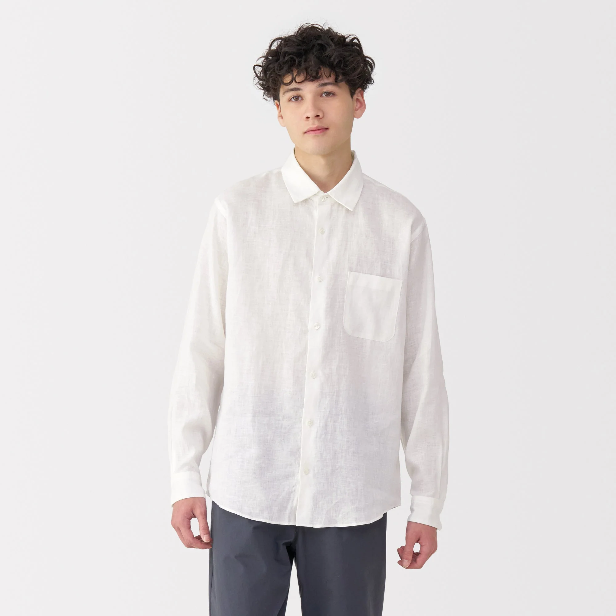 Men's Washed Linen Shirt