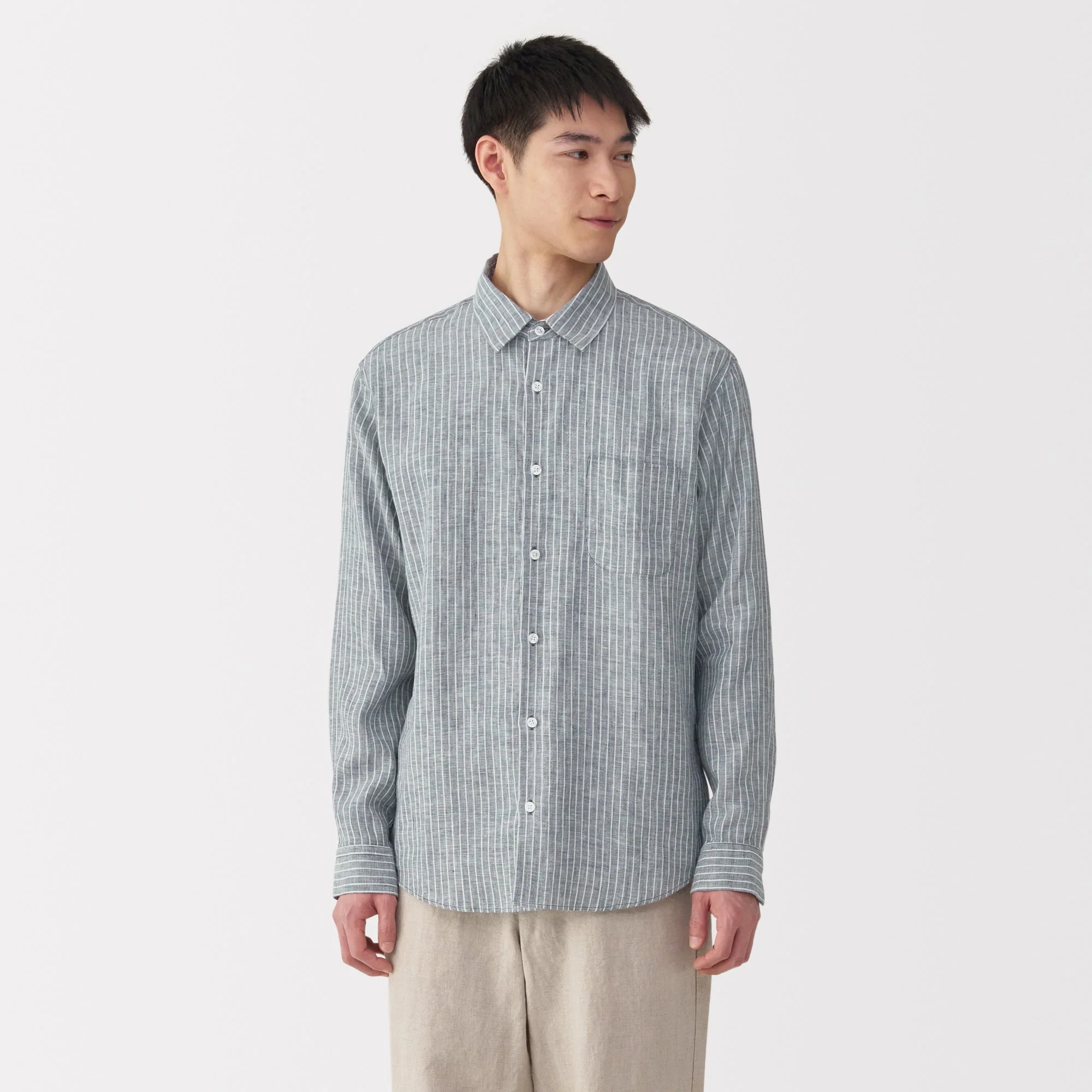Men's Washed Linen Shirt - Image 36