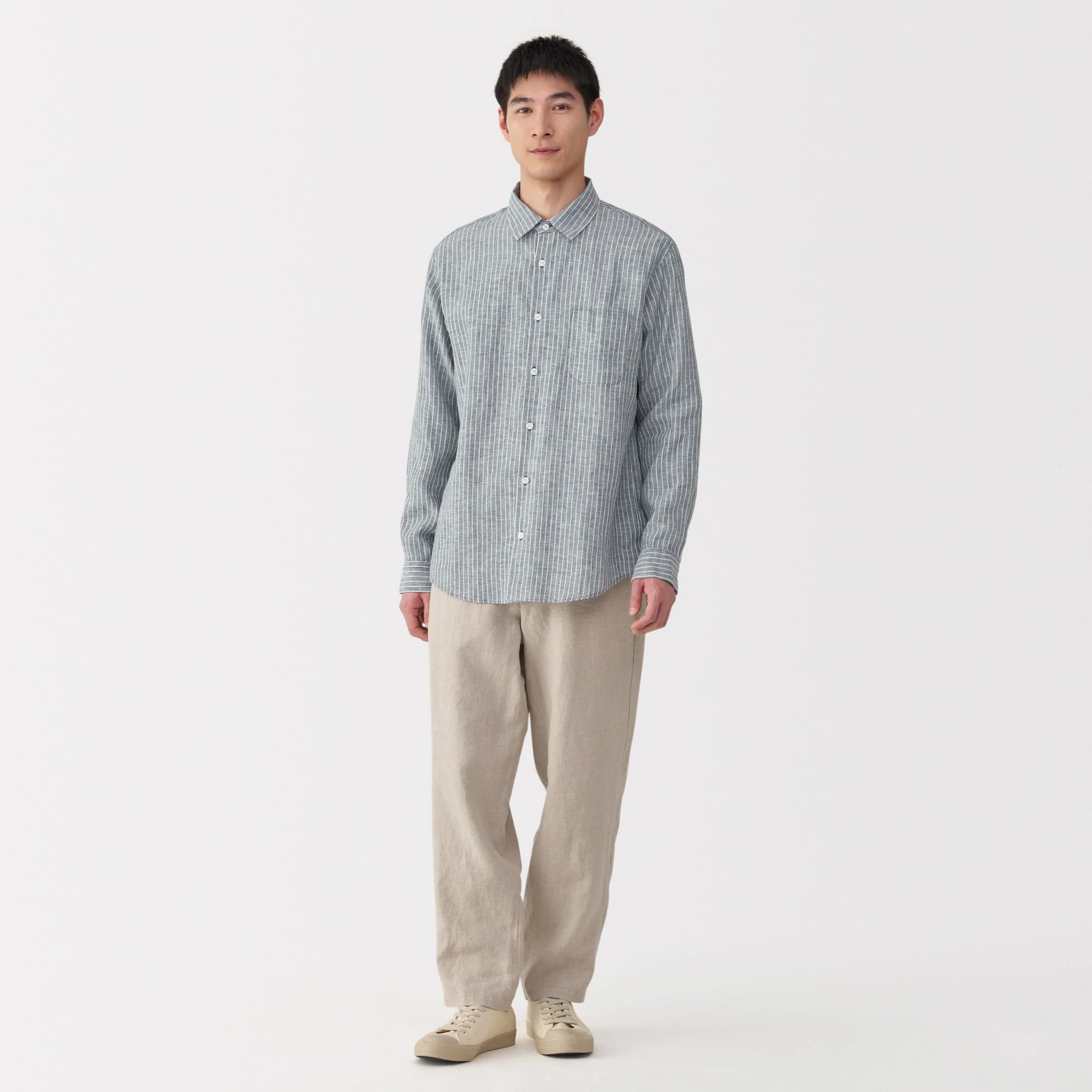 Men's Washed Linen Shirt - Image 37