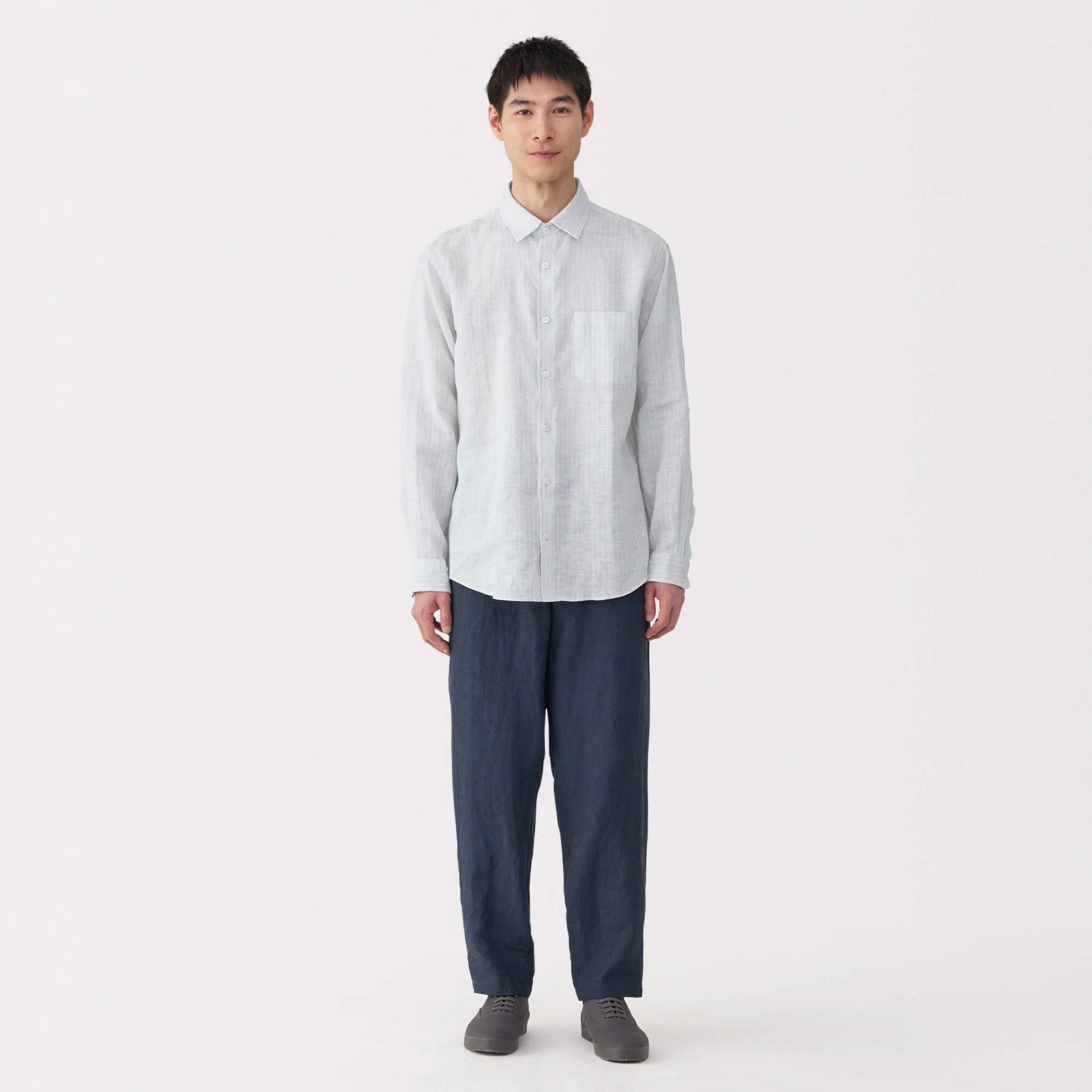 Men's Washed Linen Shirt - Image 45