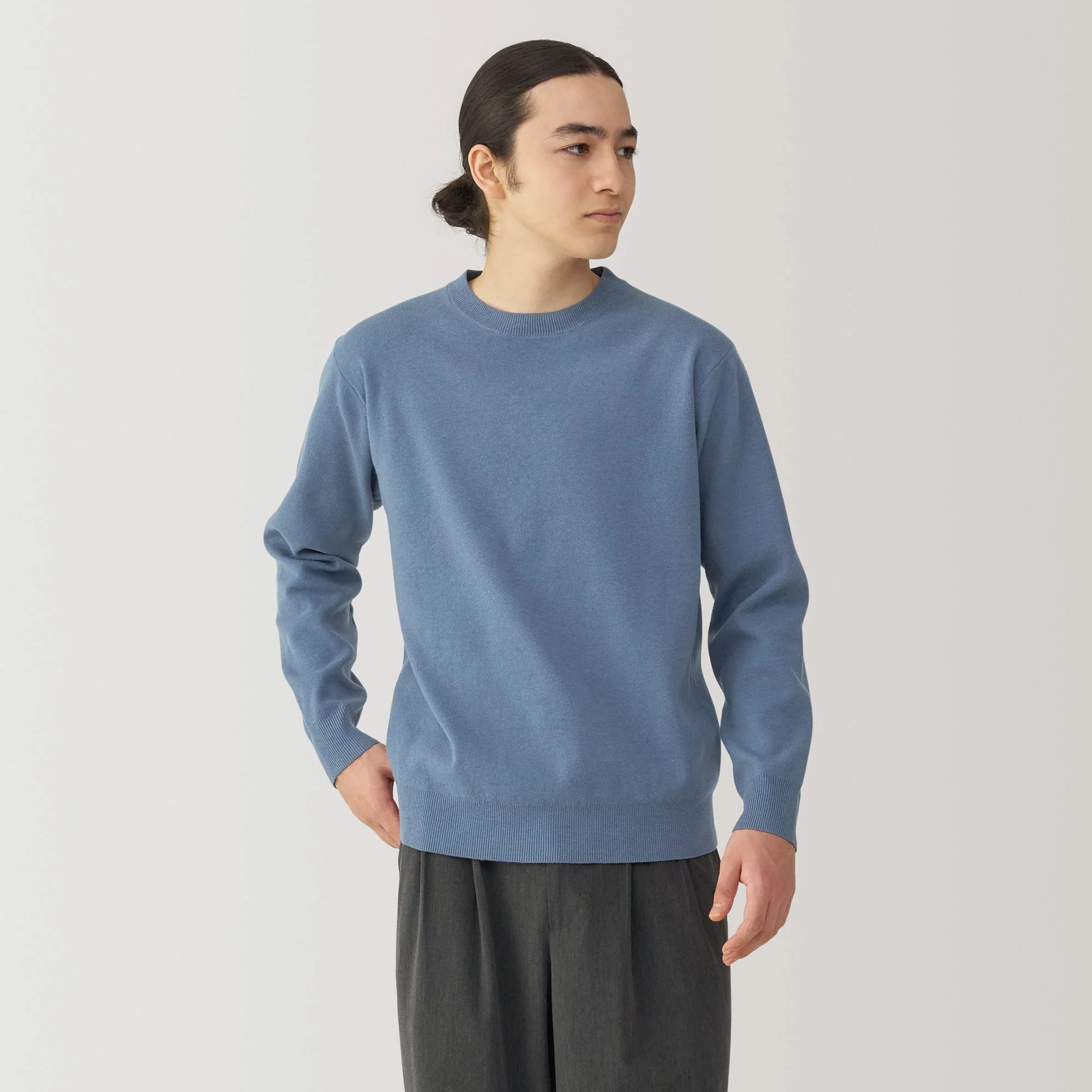 Men's Washed Milano Ribbed Crewneck Sweater - Image 31