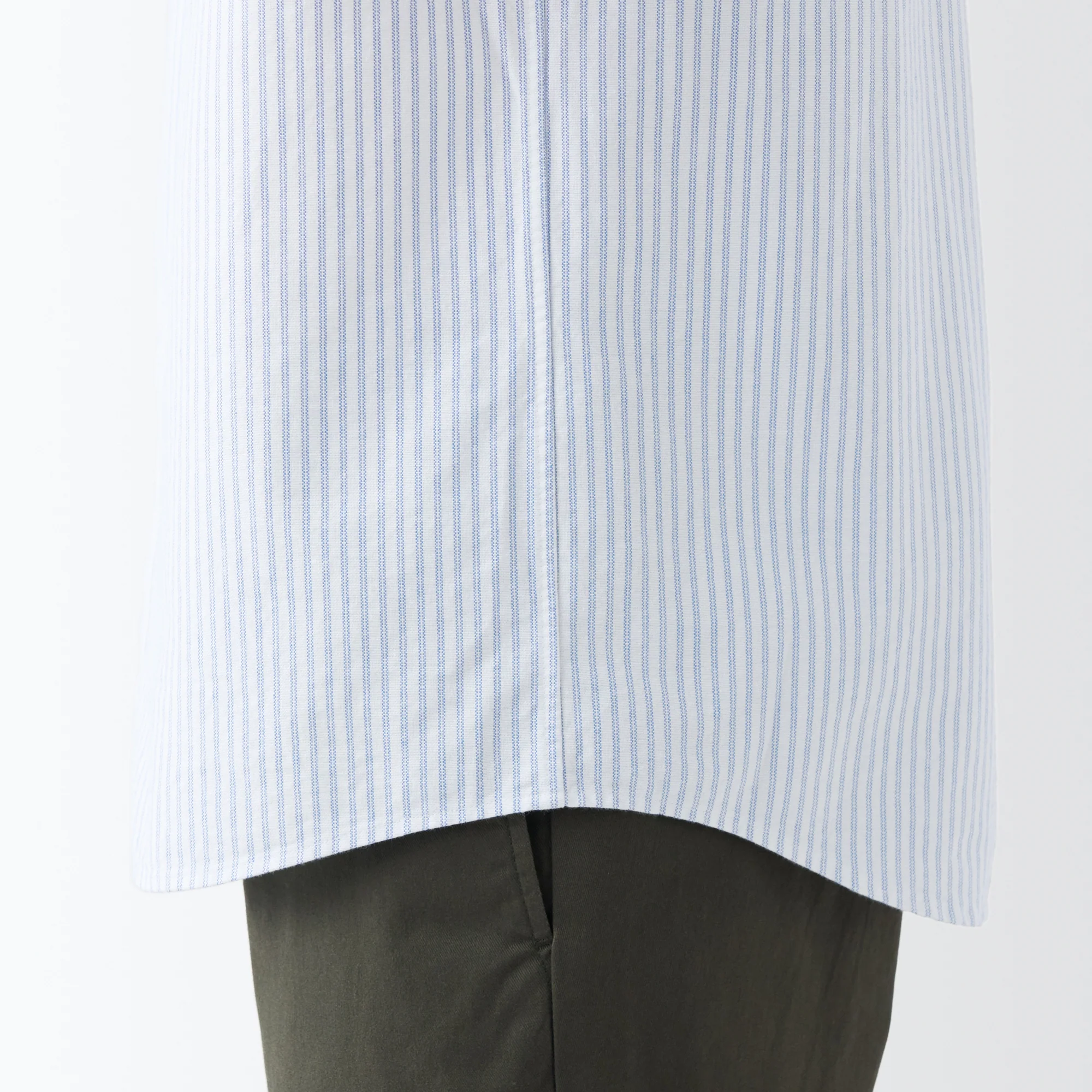 Men's Washed Oxford Button Down  Patterned Short Sleeve Shirt - Image 8