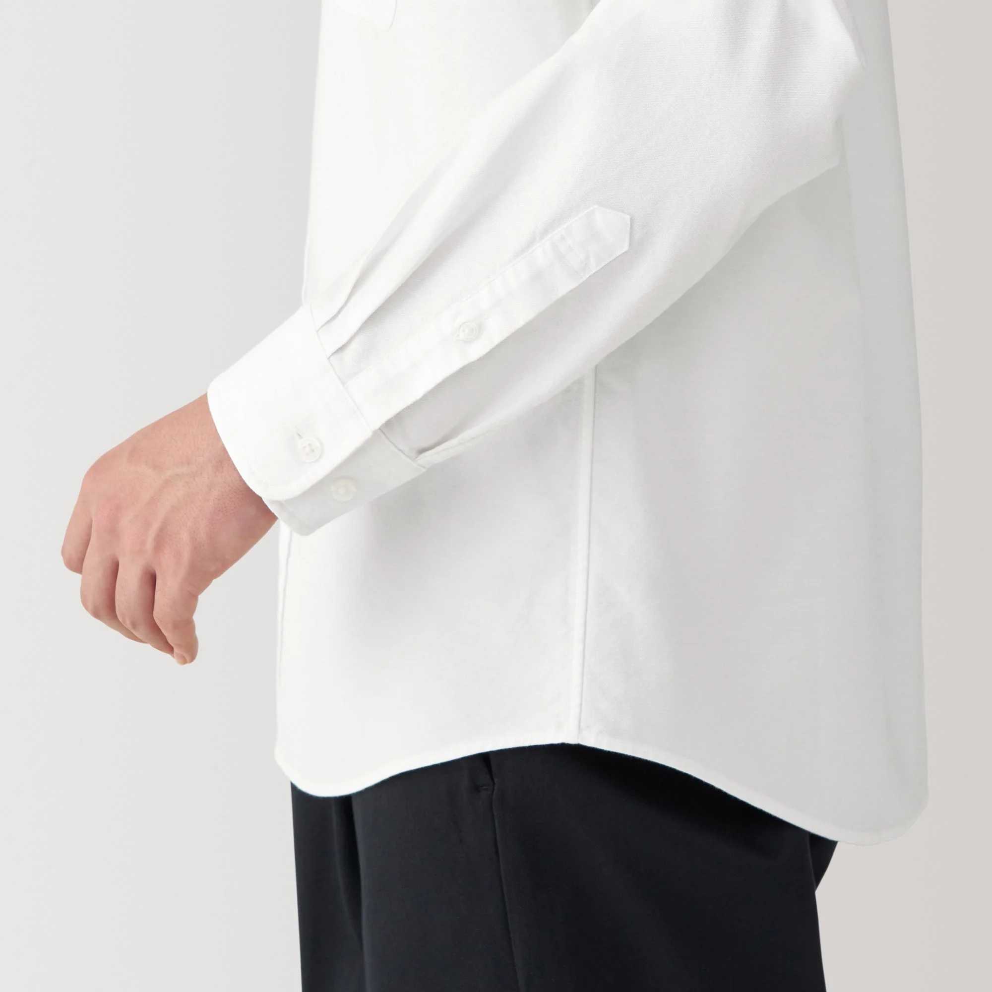 Men's Washed Oxford Stand Collar Shirt - Image 24