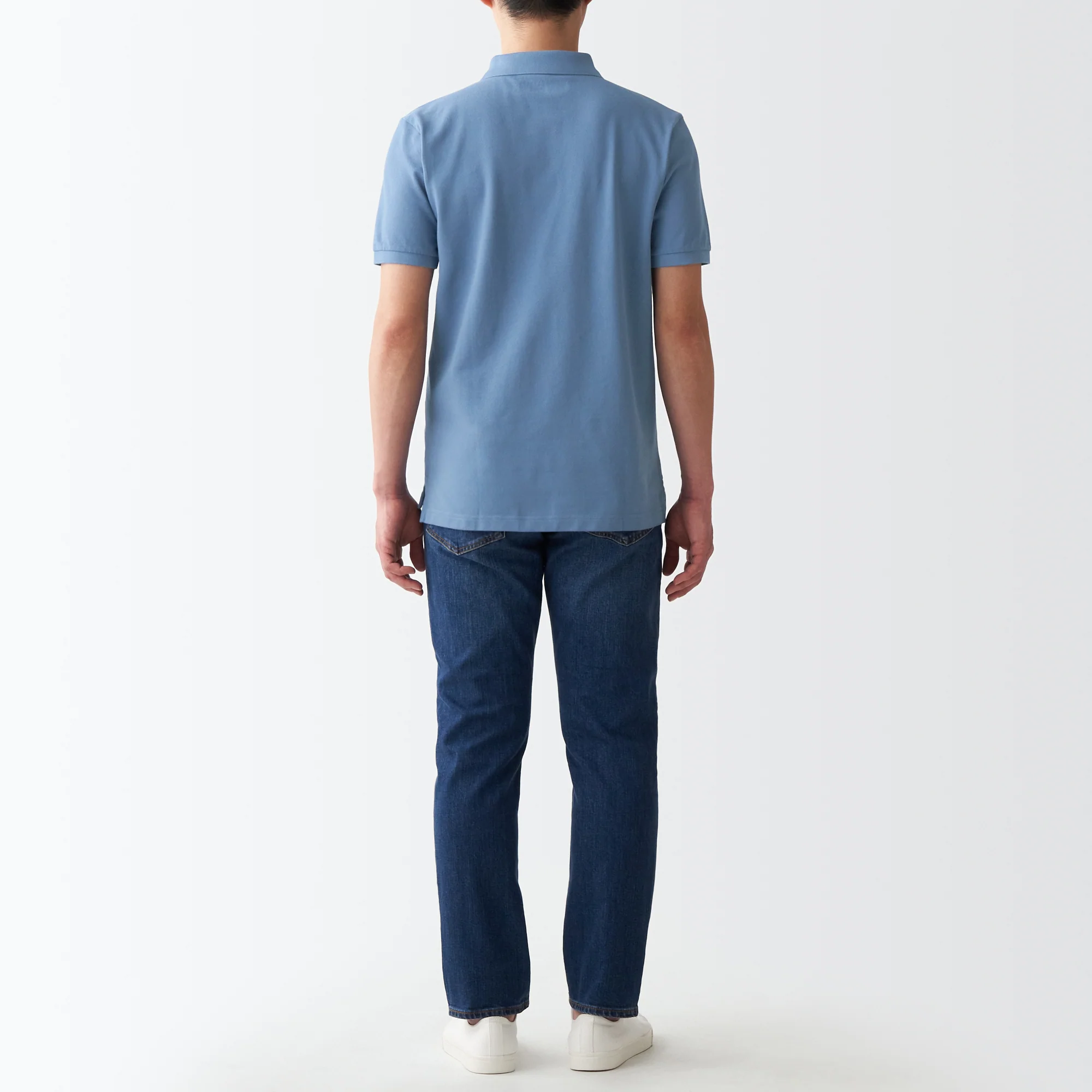 Men's Washed Pique Polo Shirt - Image 41