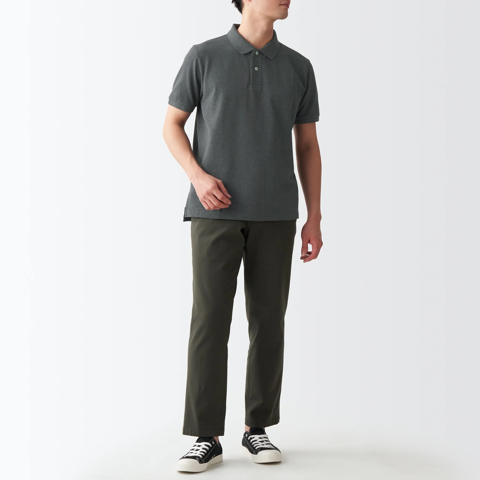 Men's Washed Pique Polo Shirt - Image 6