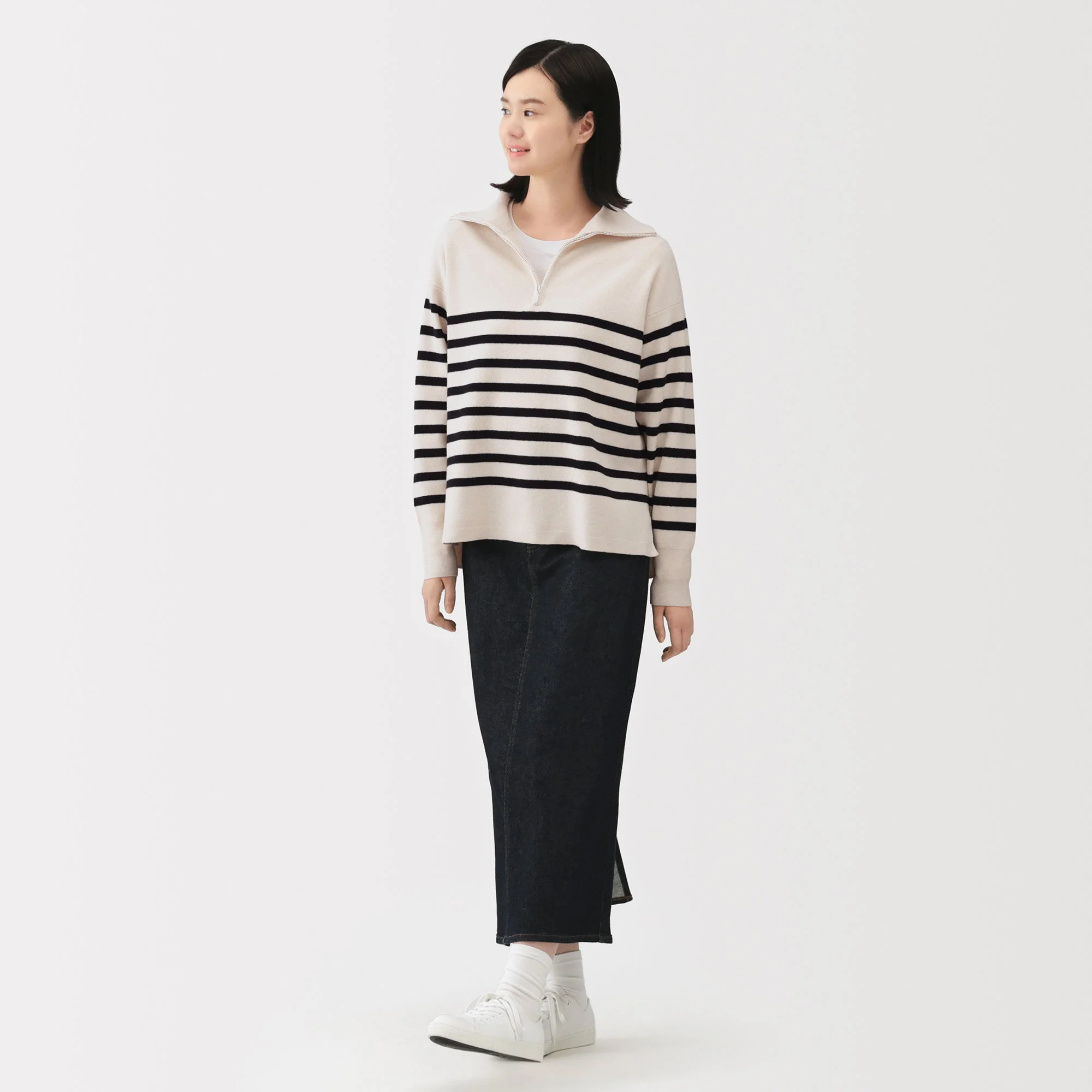 Milano Rib Half-Zip Sweater - Image 4