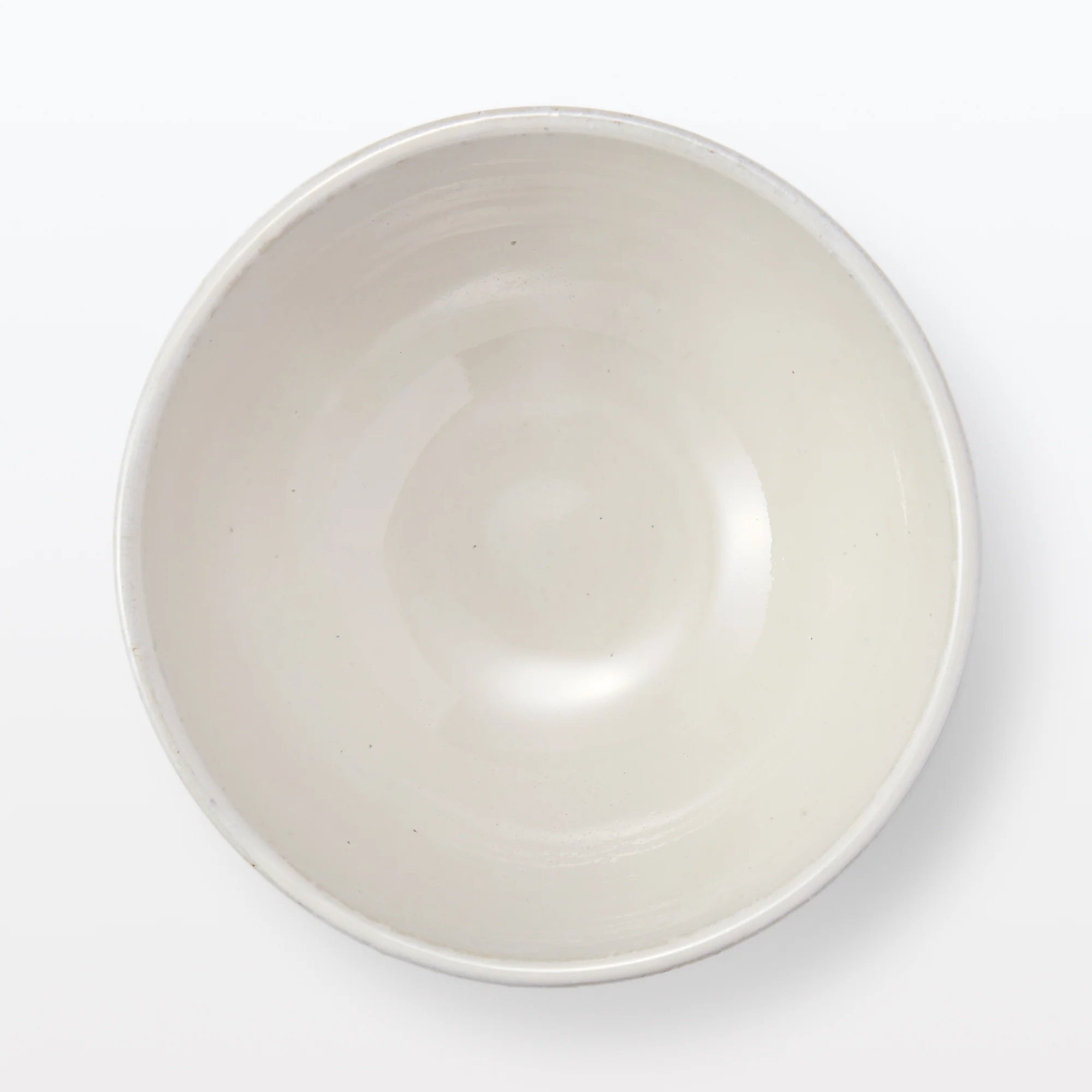 Mino Ware Round Large Rice Bowl - White Glaze - Image 4