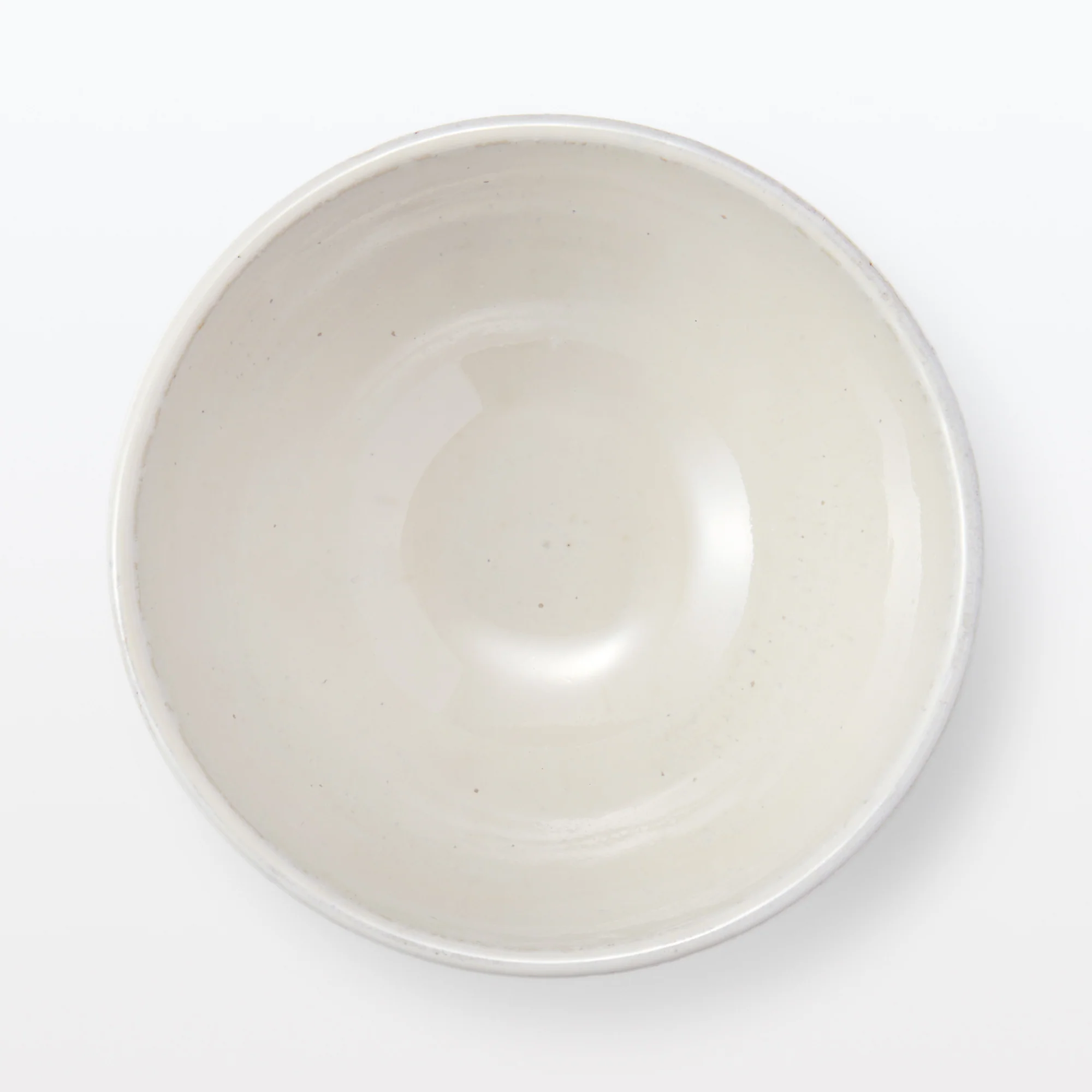 Mino Ware Round Small Rice Bowl - White Glaze - Image 4