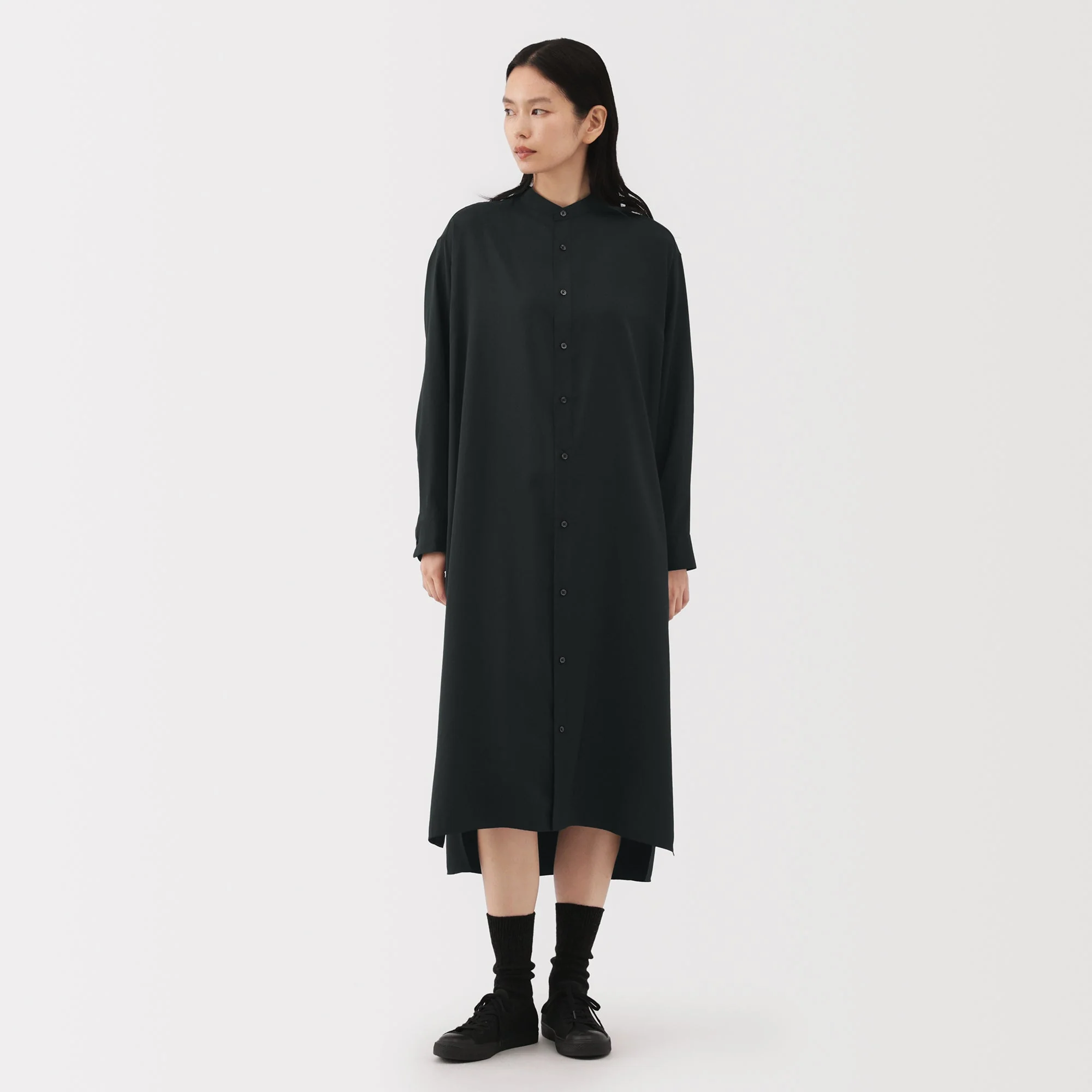 Labo Modal Blend Relaxed Shirt Dress - Image 3