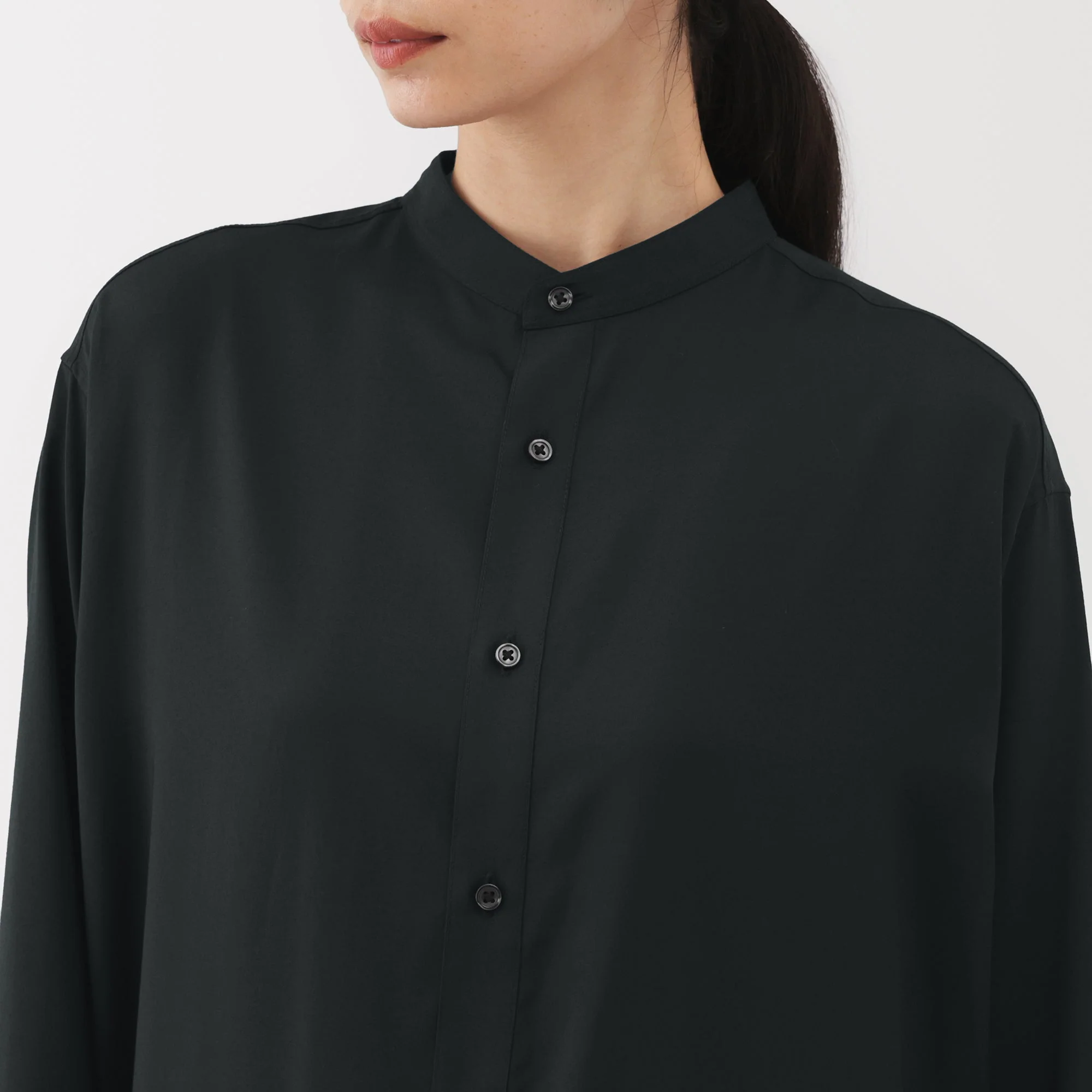 Labo Modal Blend Relaxed Shirt Dress - Image 7