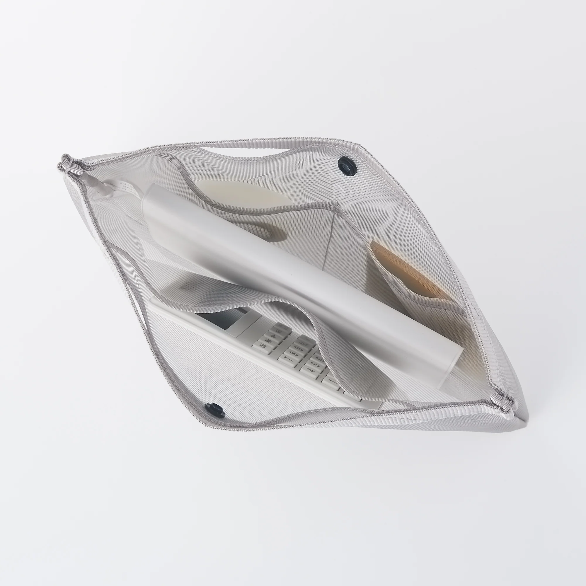 Nylon Mesh Bag Organizer A5 - Gray - Image 2