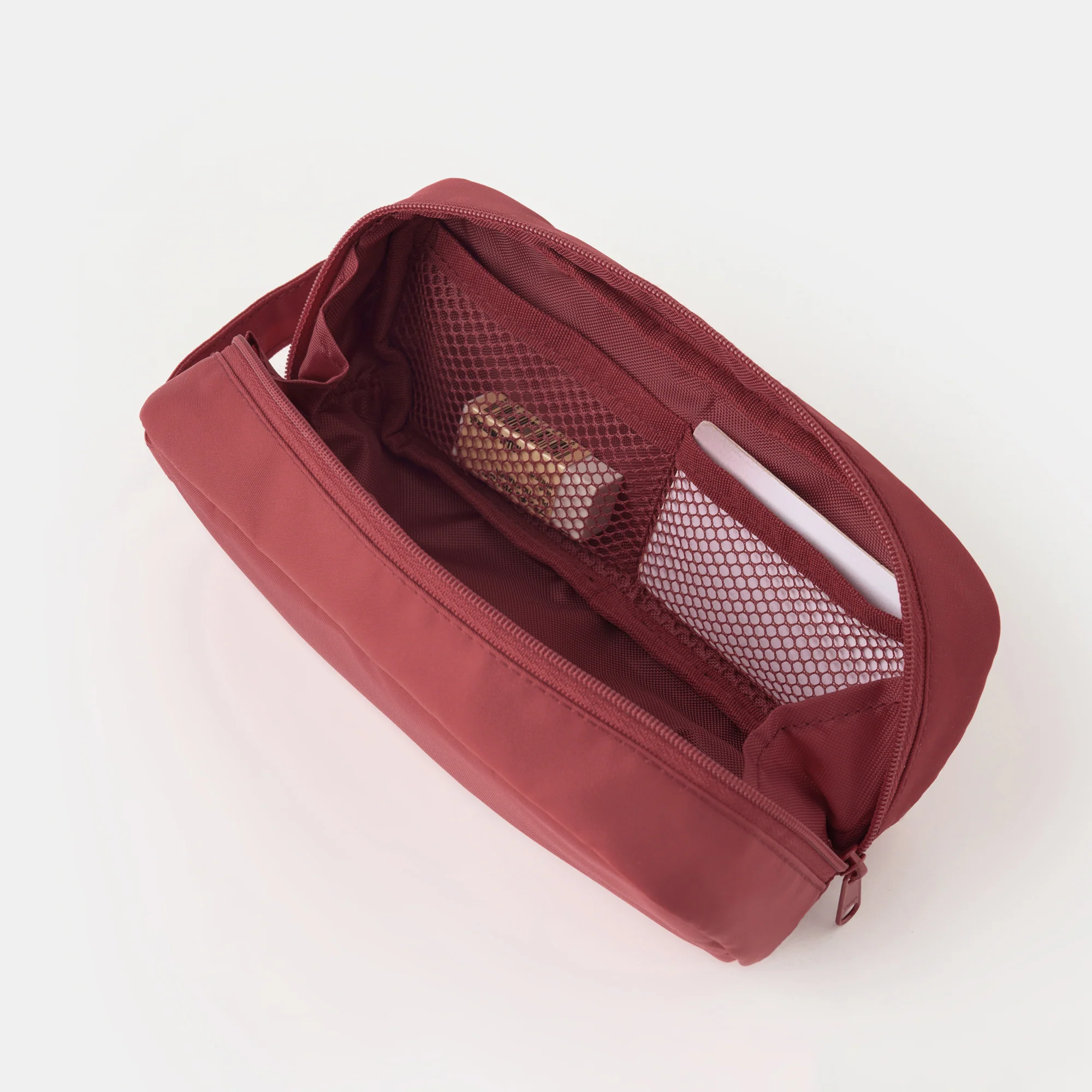 Nylon Pen Case with Handle - Red - Image 7