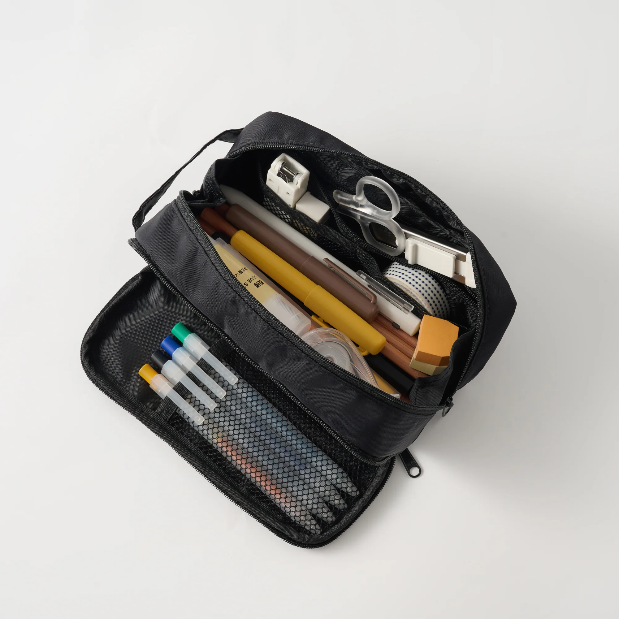 Nylon Pen Case with Window - Black - Image 7