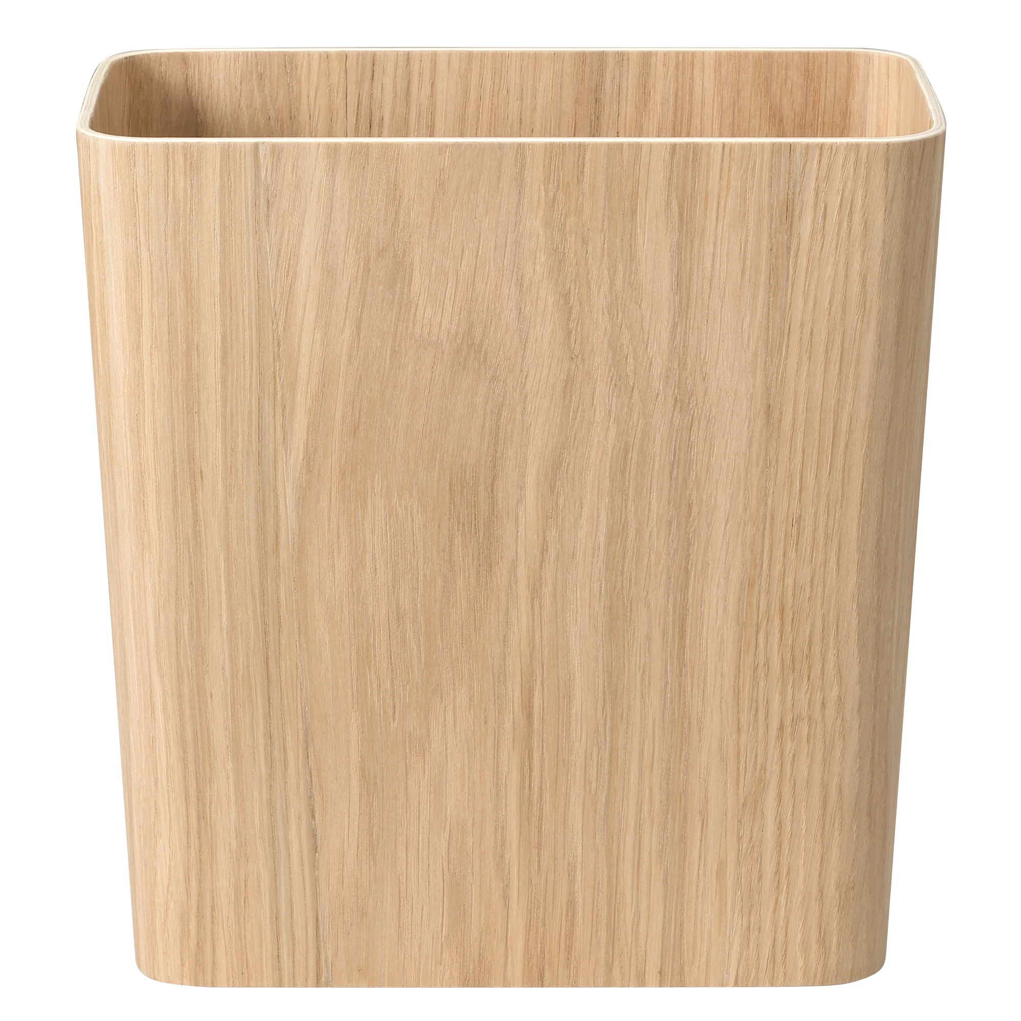 Oak Dust Bin with Wire Frame - No Lid - Image 2