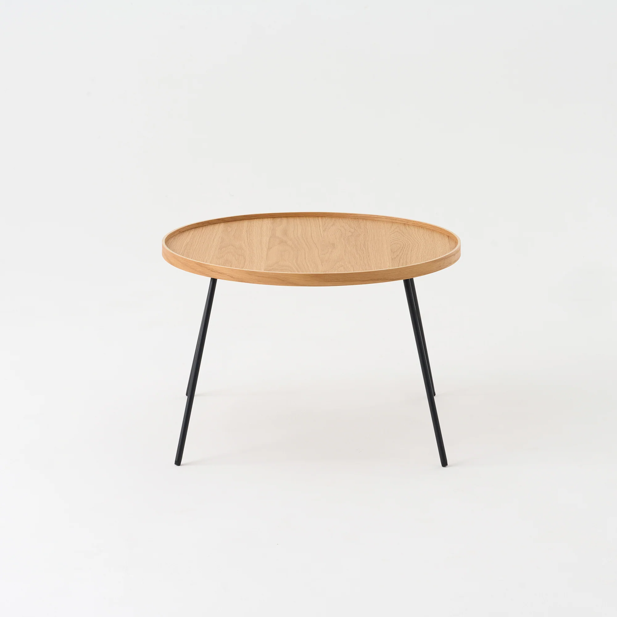 Oak Round Low Table Set - Image 5