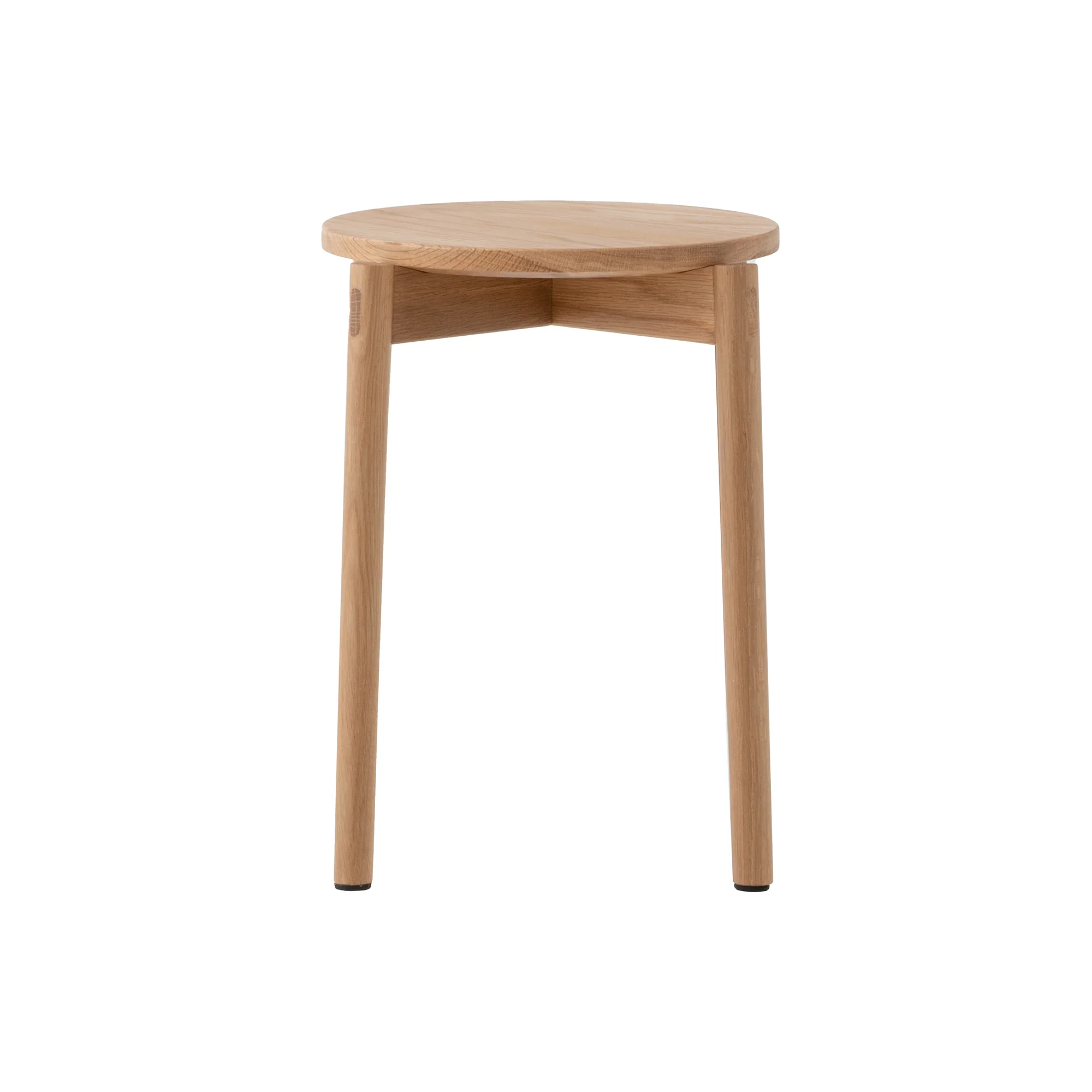 Oak Stackable Round Stool