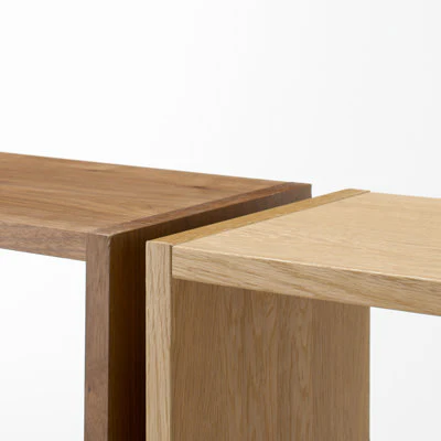 Stacking Shelf - Oak - Wide - 2 Tiers - Image 3