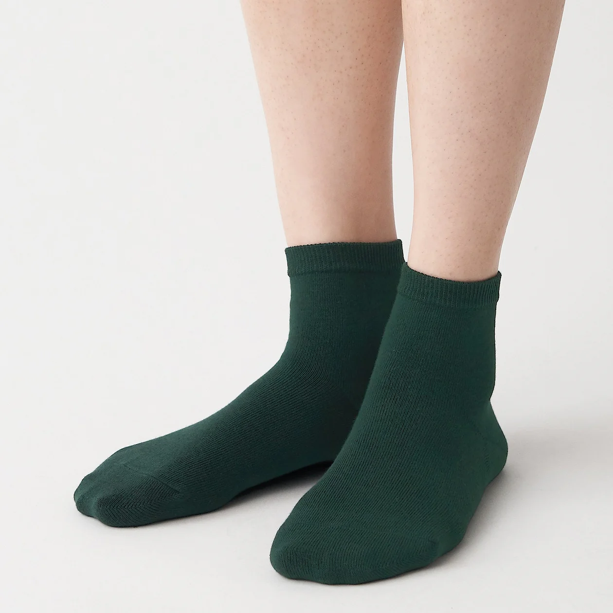 Organic Cotton Right Angle No Elastic Short Socks