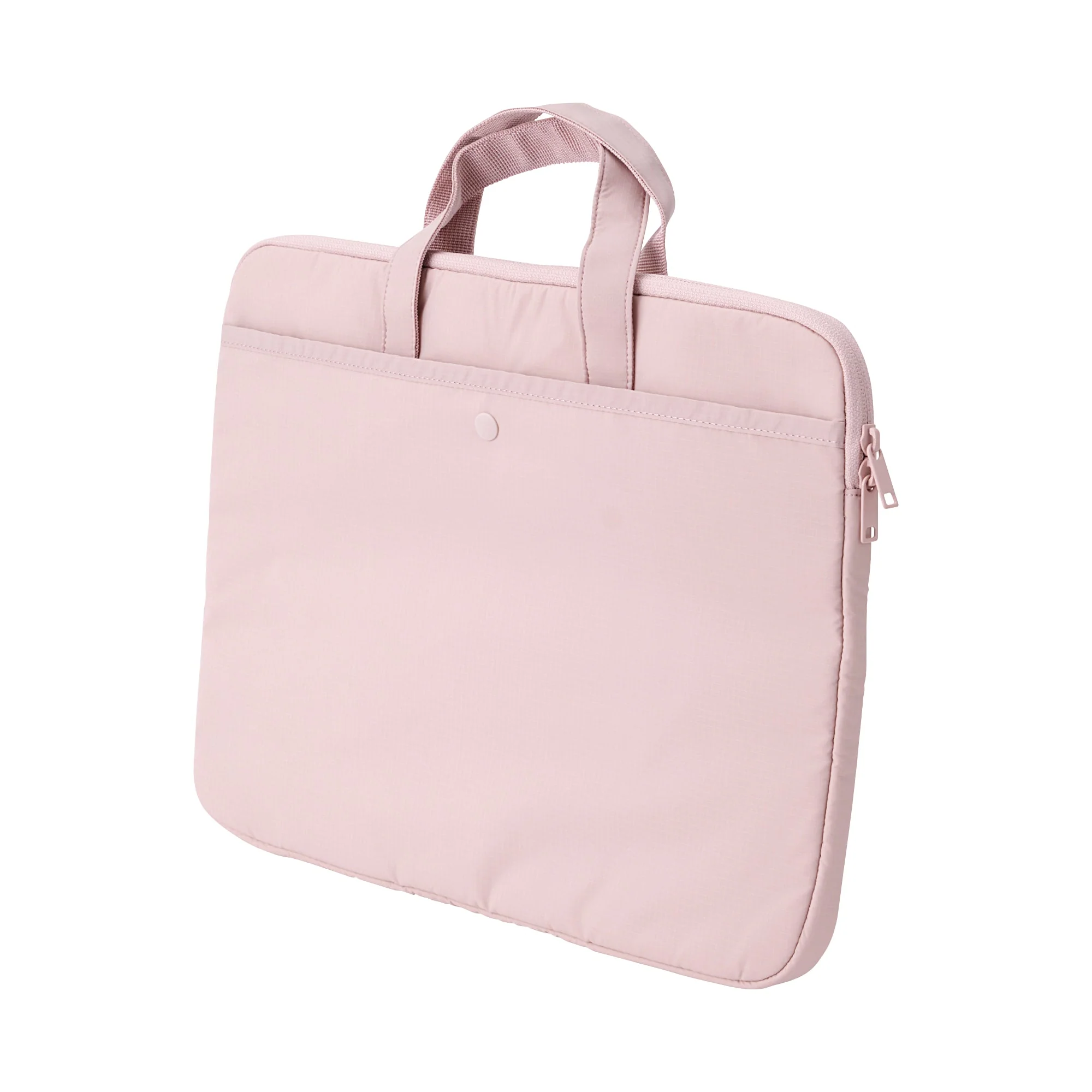 Parachute Cloth Laptop Bag - Pink Beige