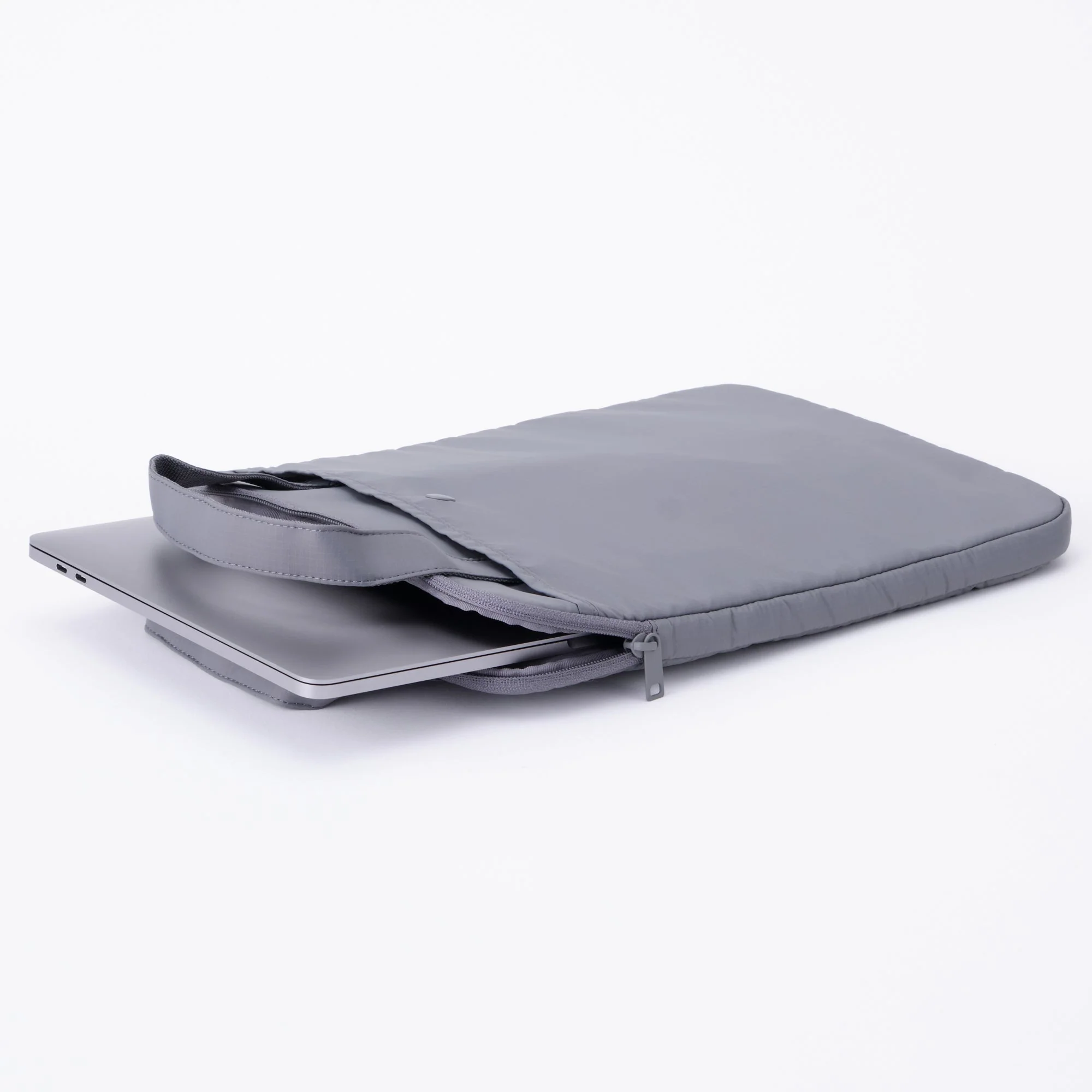 Parachute Cloth Tall Laptop Bag - Gray - Image 2