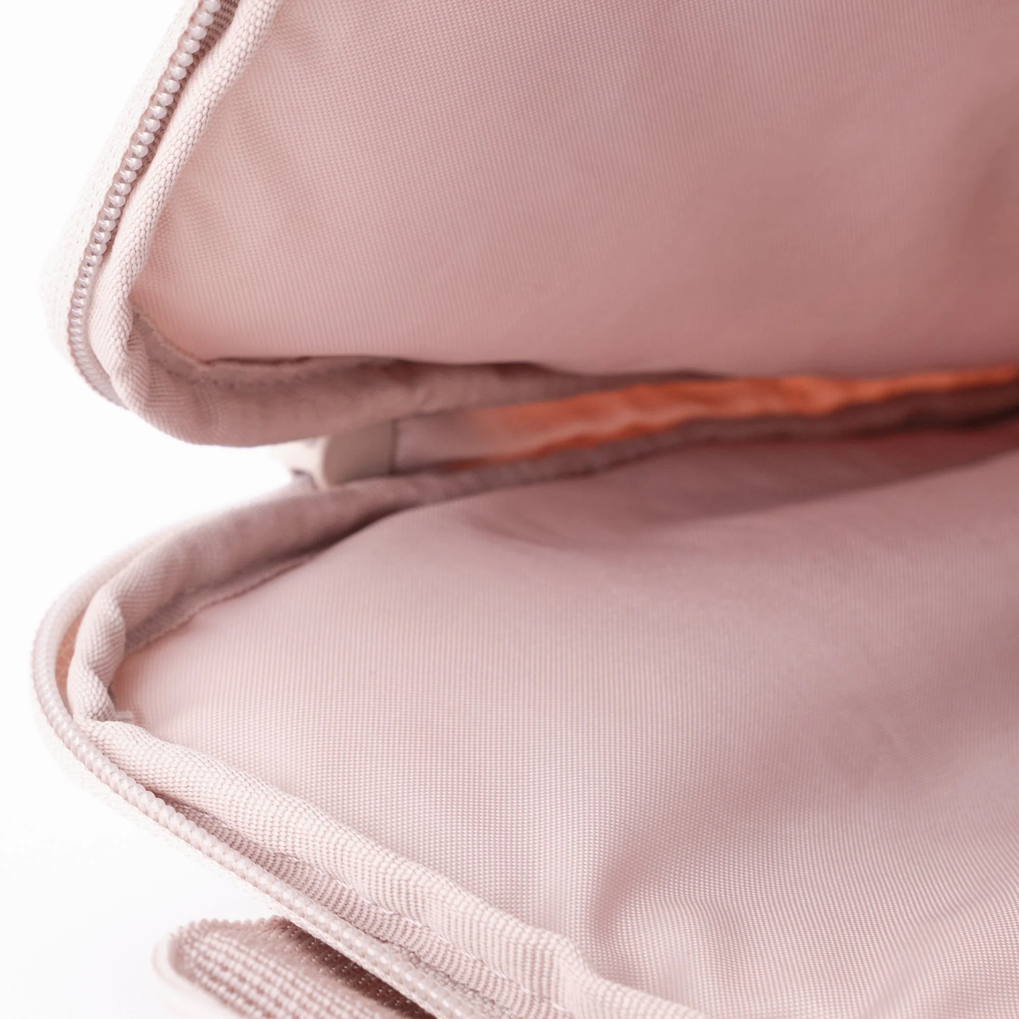 Parachute Cloth Tall Laptop Bag - Pink Beige - Image 4