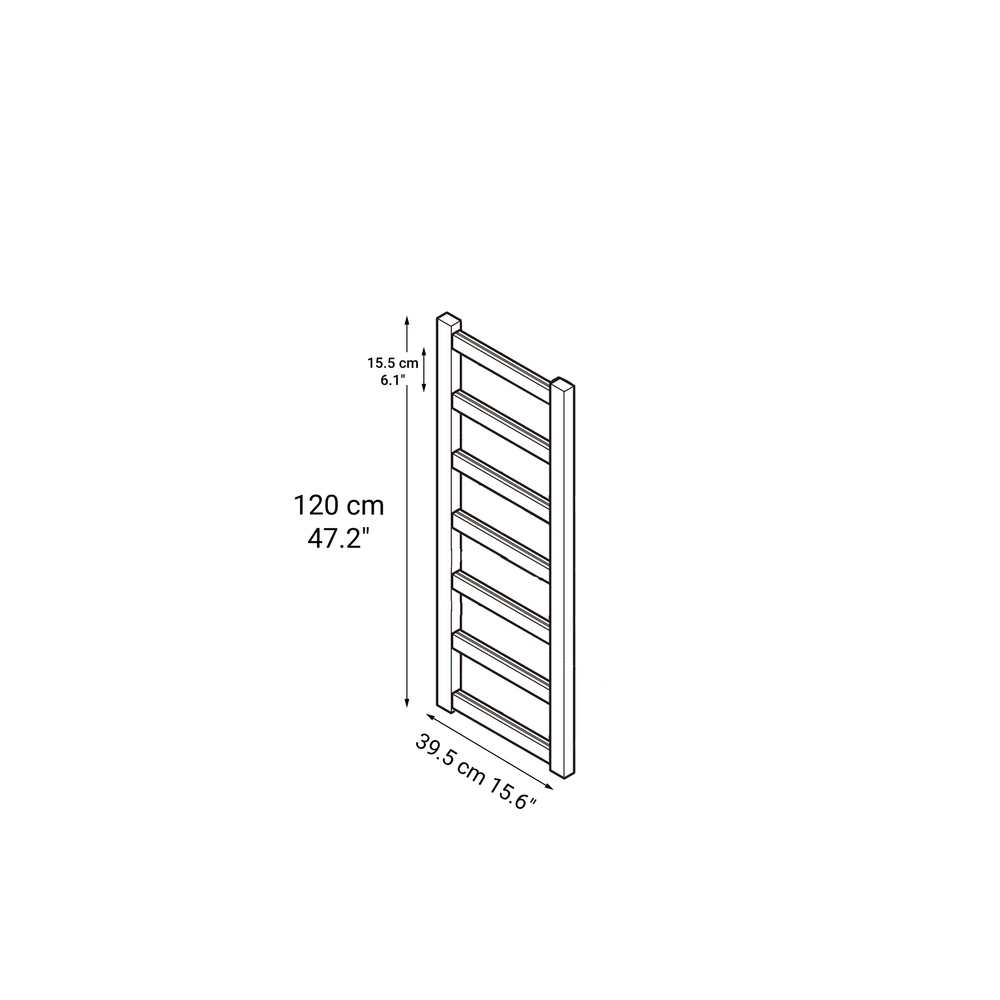 Pine Shelf Unit - Additional Frame - Medium - Image 2